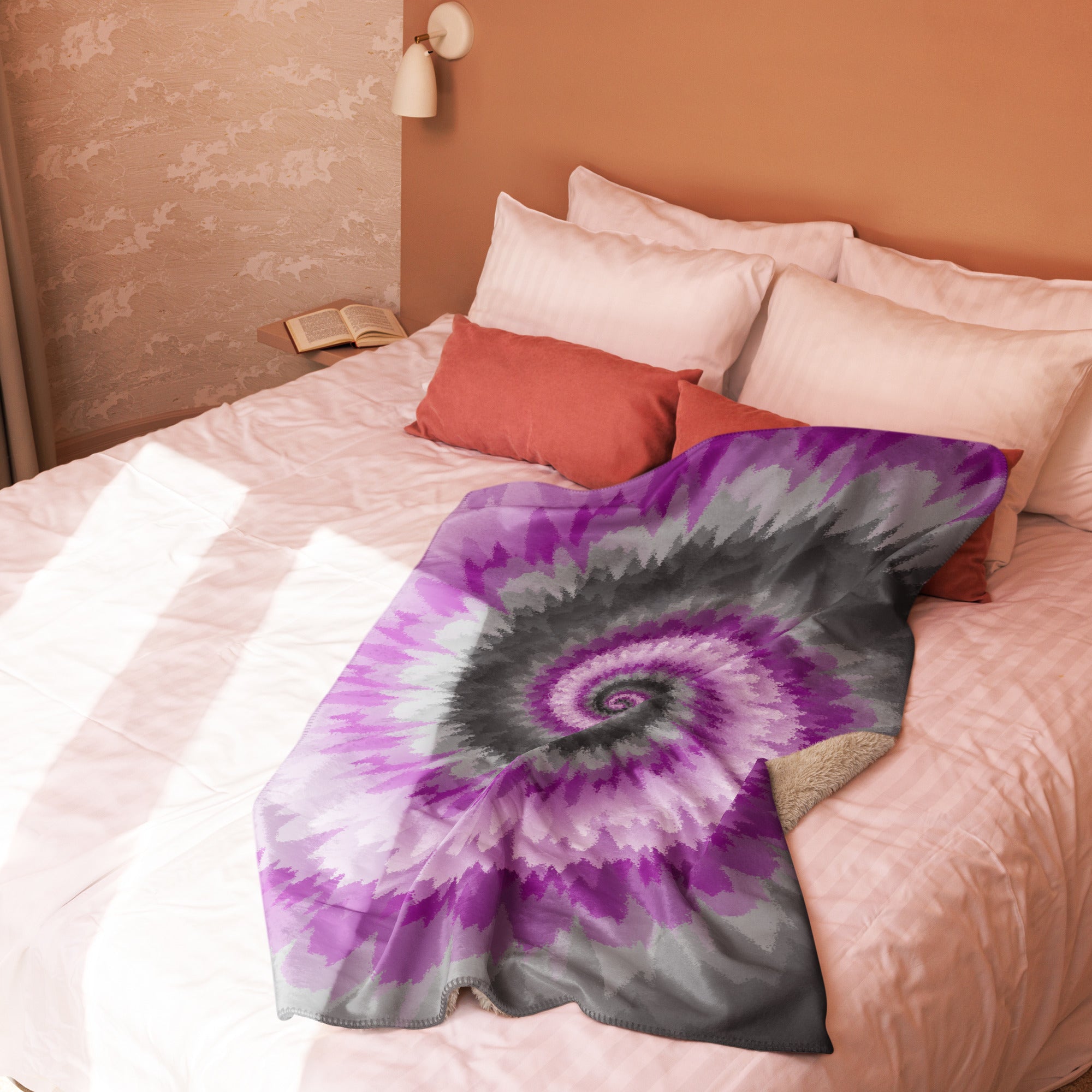 Sherpa blanket Tie Dye Spiral Demisexual