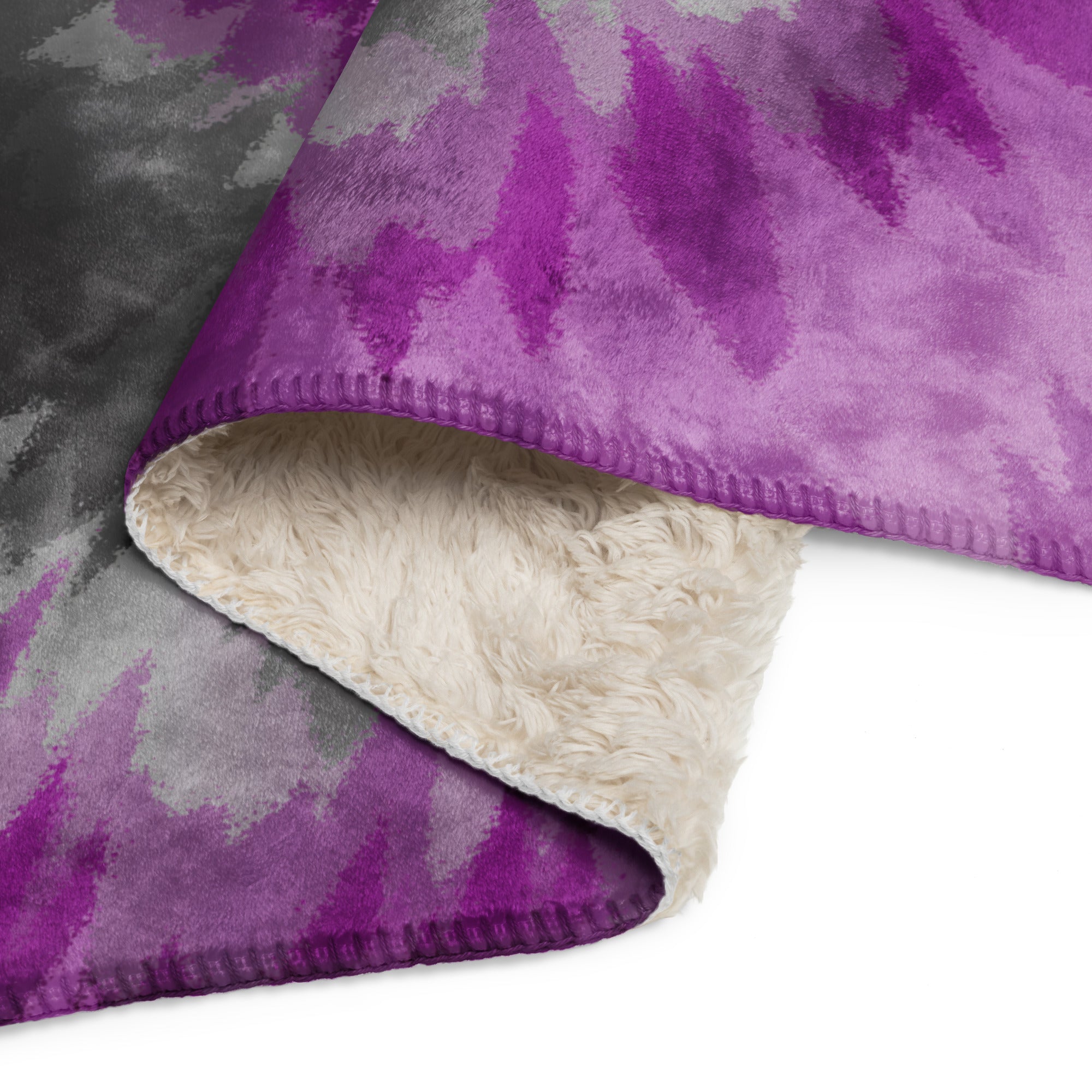 Sherpa blanket Tie Dye Spiral Demisexual