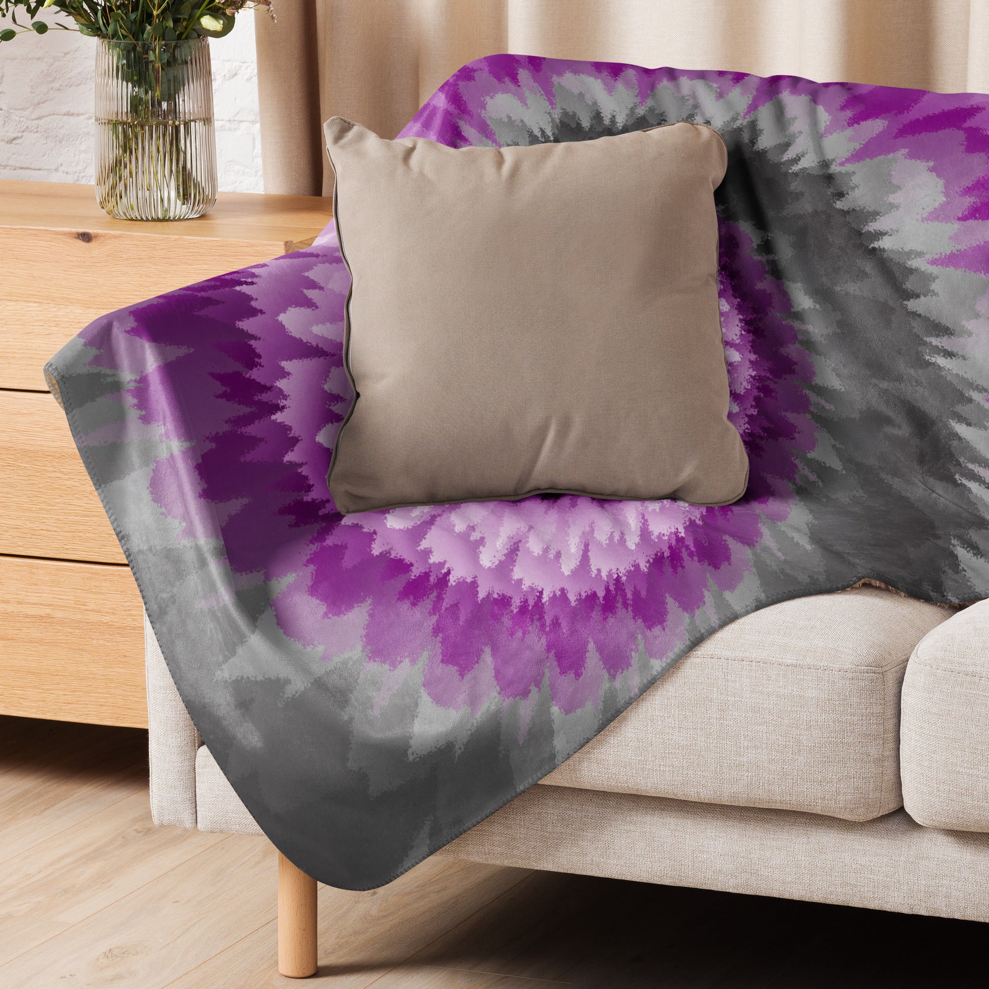 Sherpa blanket Tie Dye Spiral Demisexual