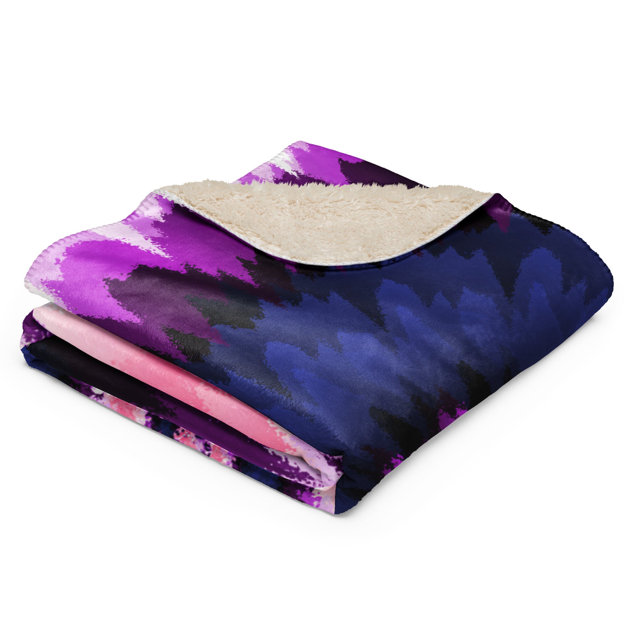 Sherpa blanket Tie Dye Spiral Genderfluid