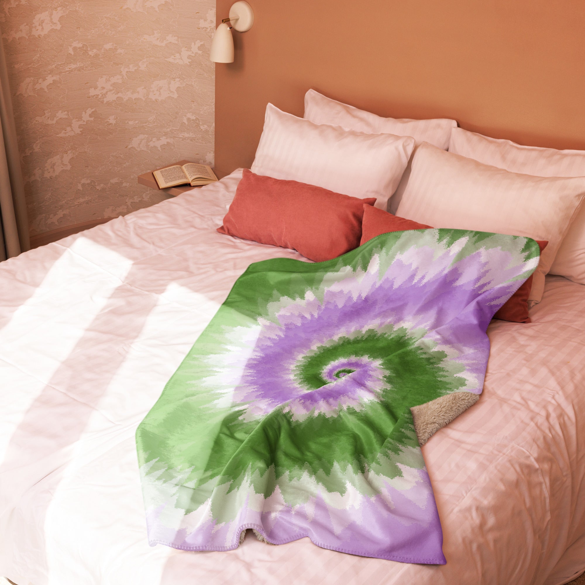 Sherpa blanket Tie Dye Spiral Genderqueer