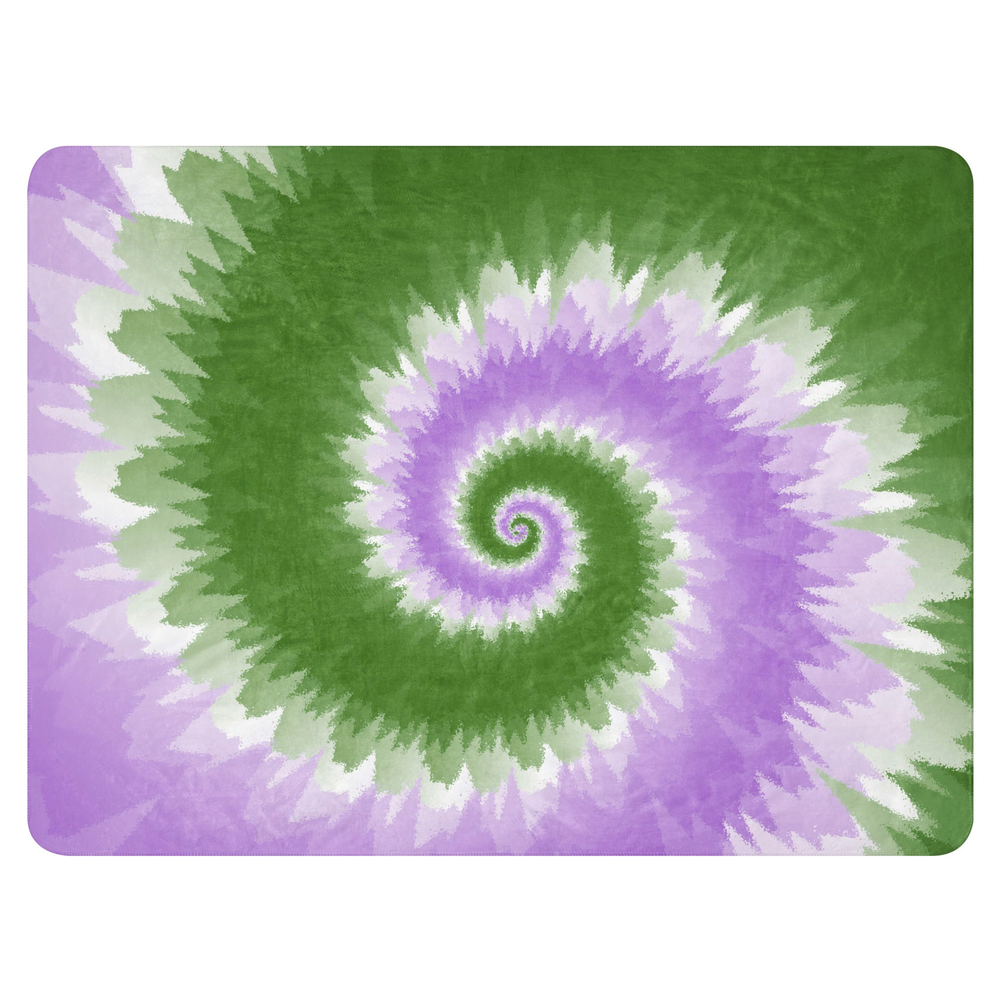 Sherpa blanket Tie Dye Spiral Genderqueer