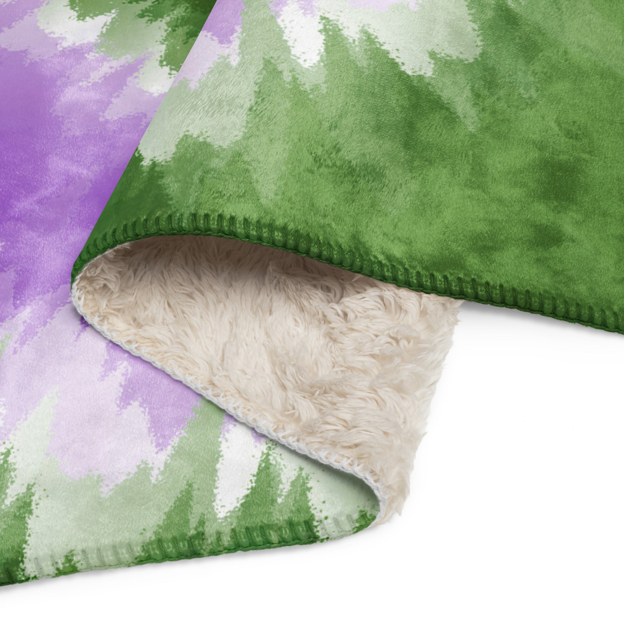 Sherpa blanket Tie Dye Spiral Genderqueer