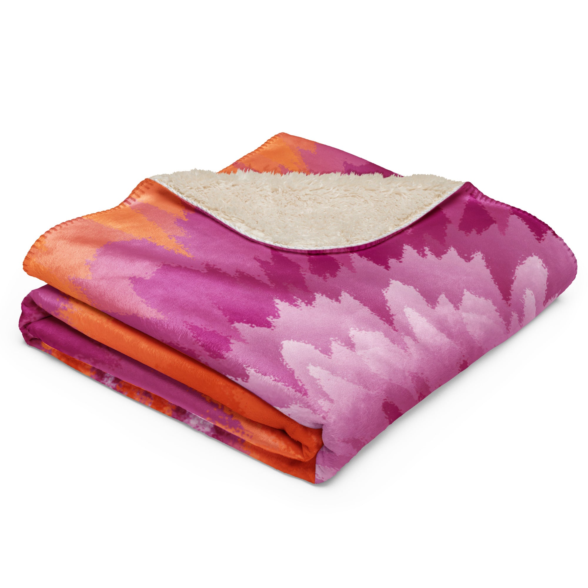 Sherpa blanket Tie Dye Spiral Lesbian