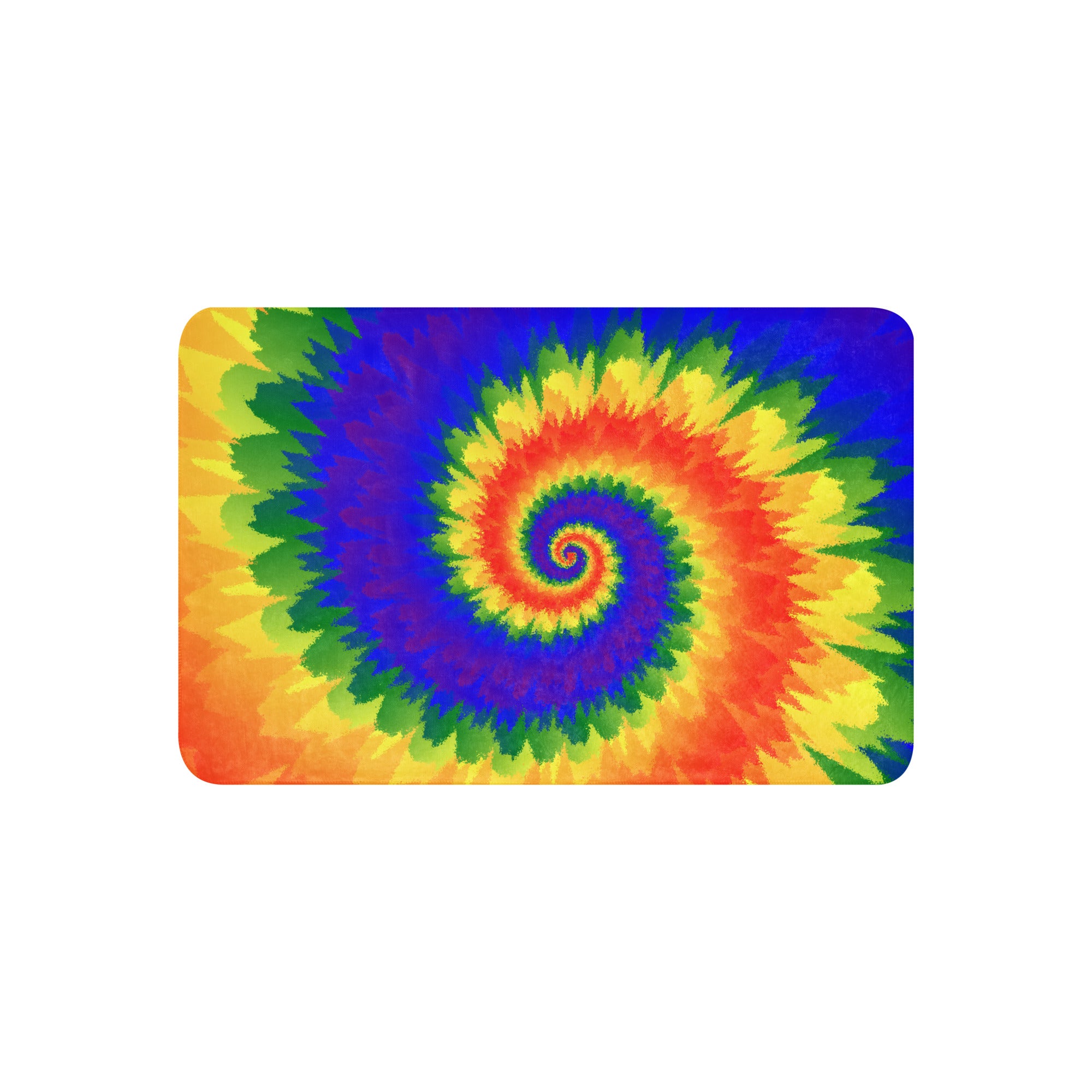Sherpa blanket Tie Dye Spiral LGBTQ