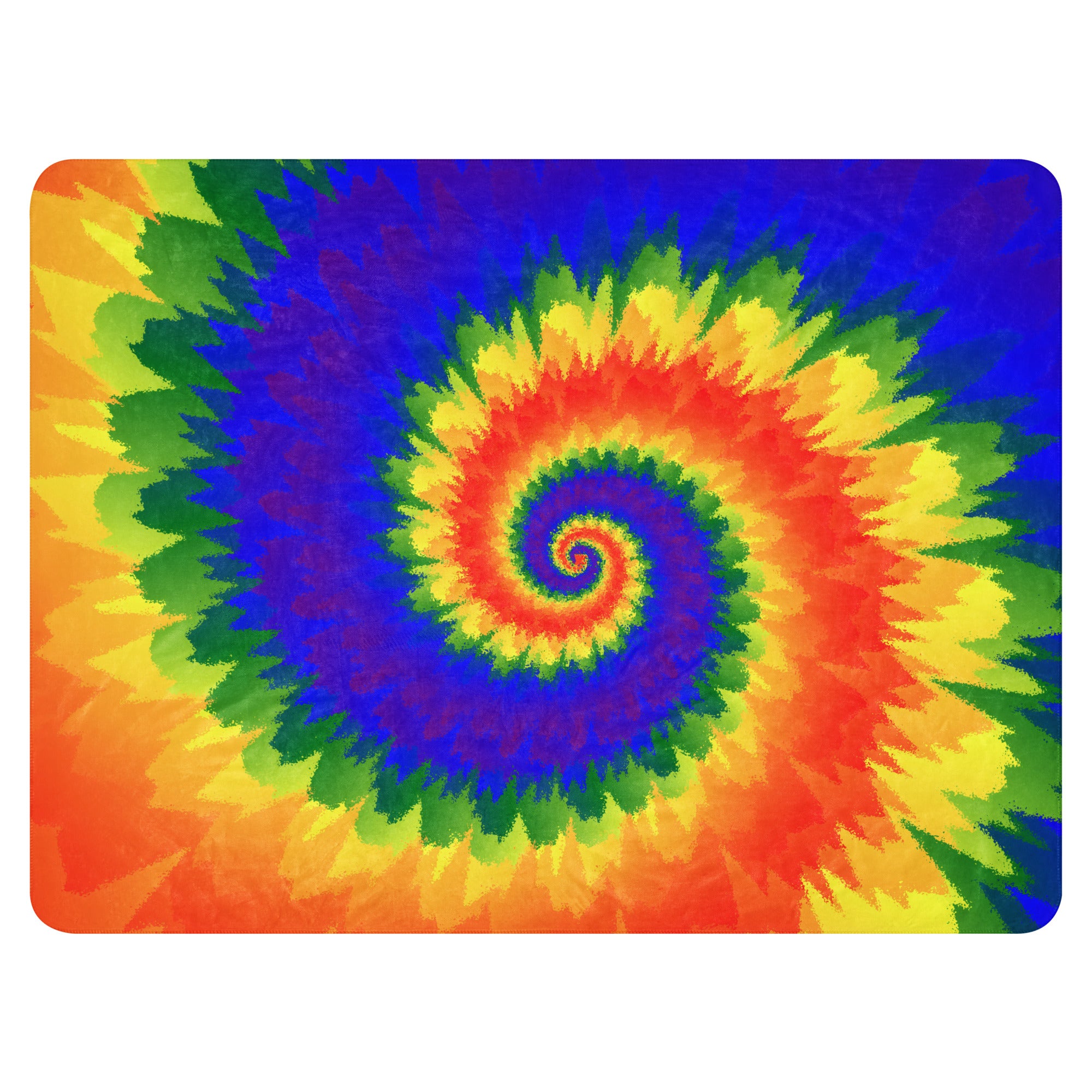 Sherpa blanket Tie Dye Spiral LGBTQ