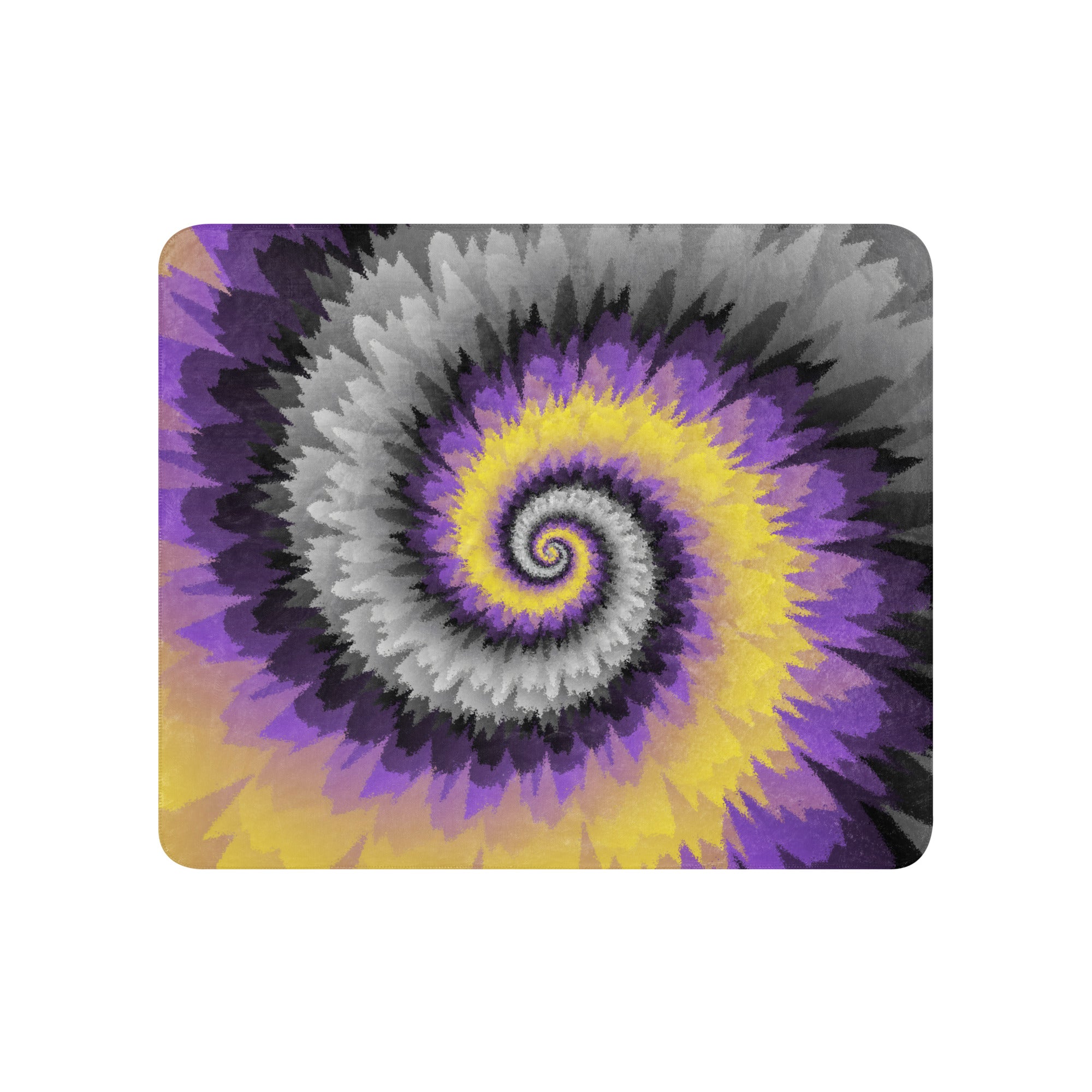 Sherpa blanket Tie Dye Spiral Nonbinary