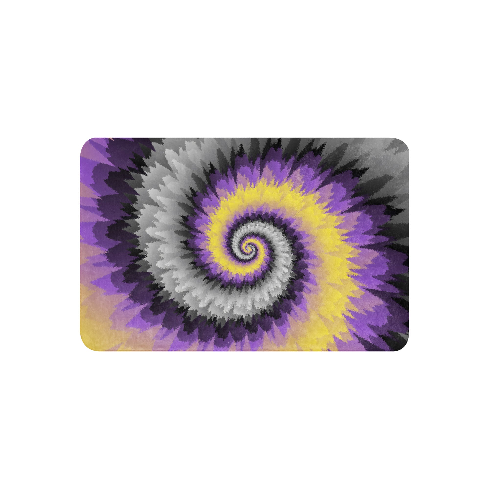 Sherpa blanket Tie Dye Spiral Nonbinary