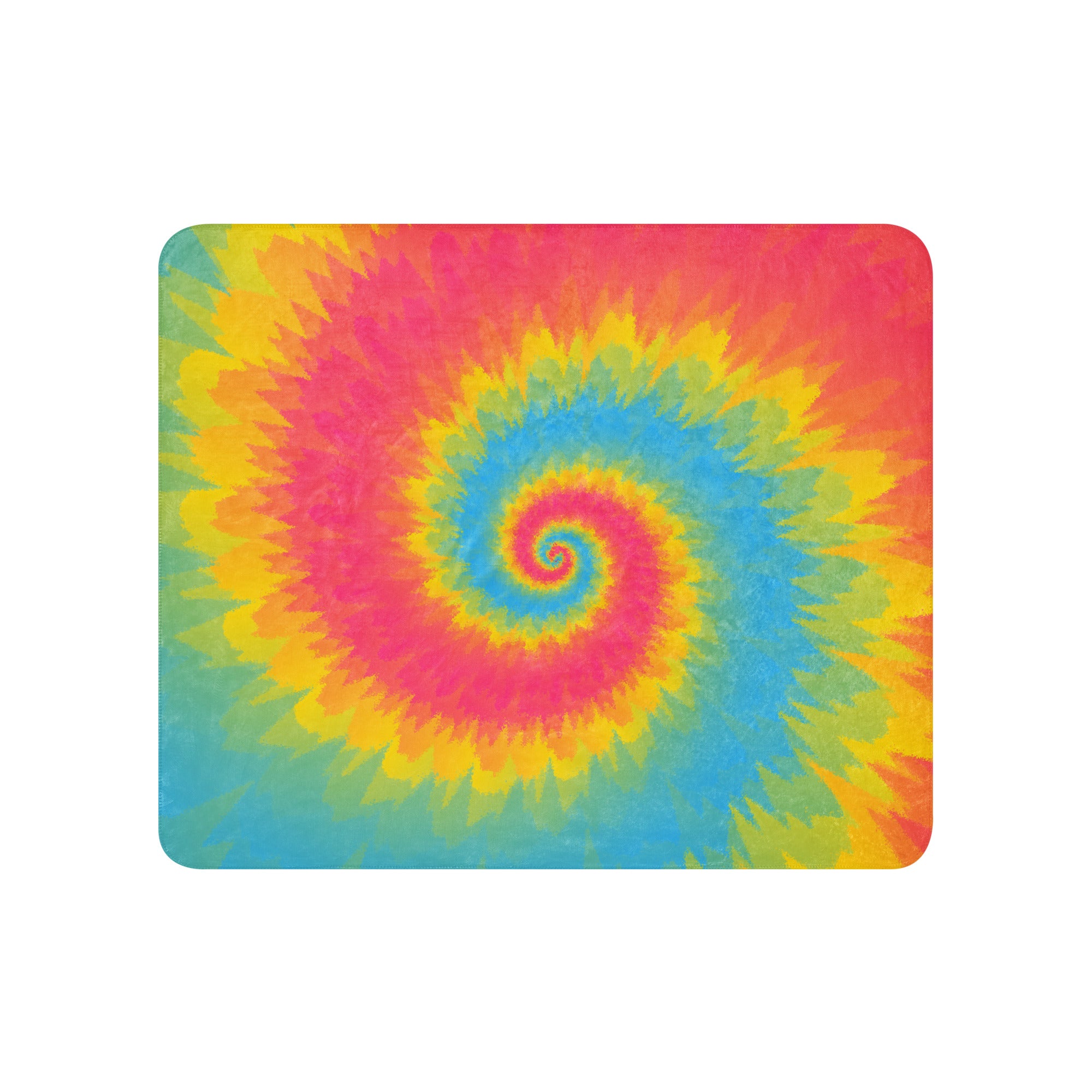 Sherpa blanket Tie Dye Spiral Pansexual