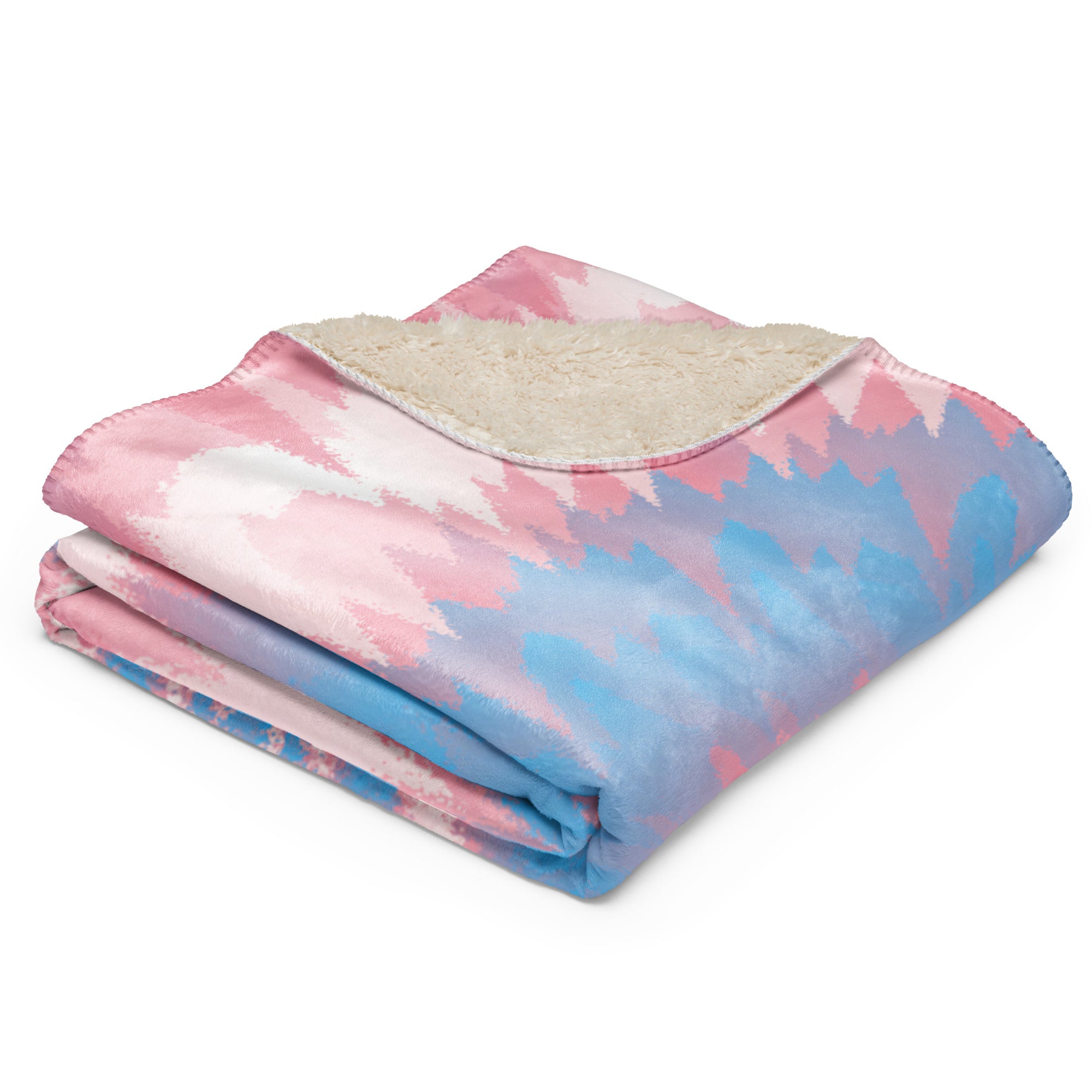 Sherpa blanket Tie Dye Spiral Transgender