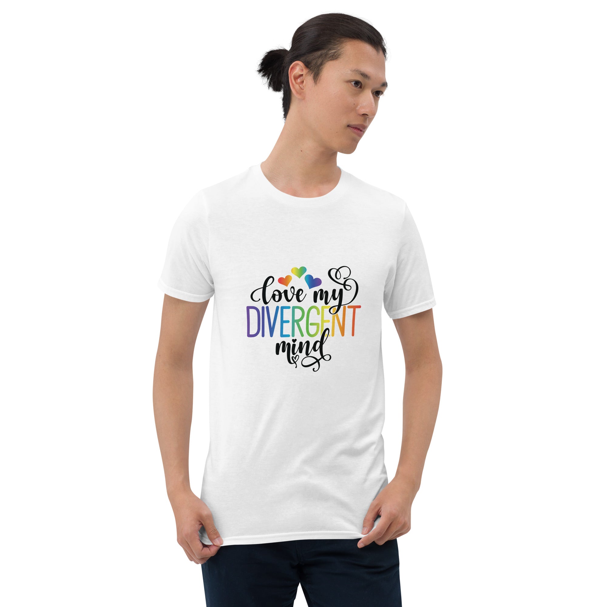 Short Sleeve Unisex T Shirt ADHD Love My Divergent Mind