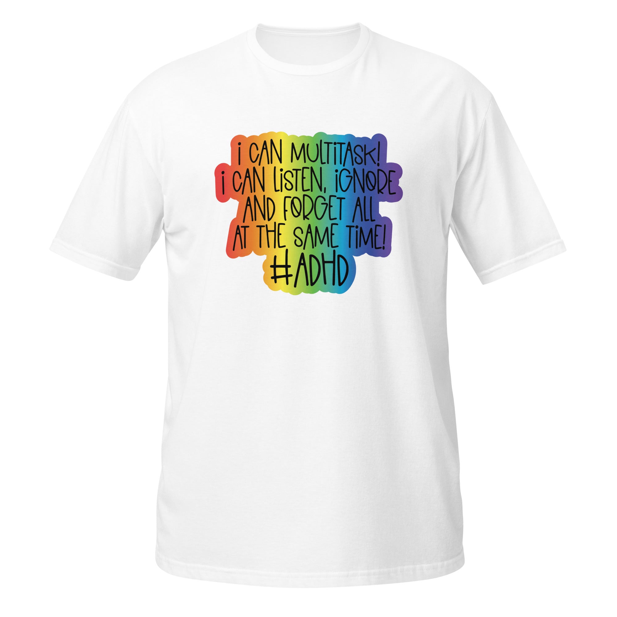 Short Sleeve Unisex T Shirt ADHD Multitask ADHD