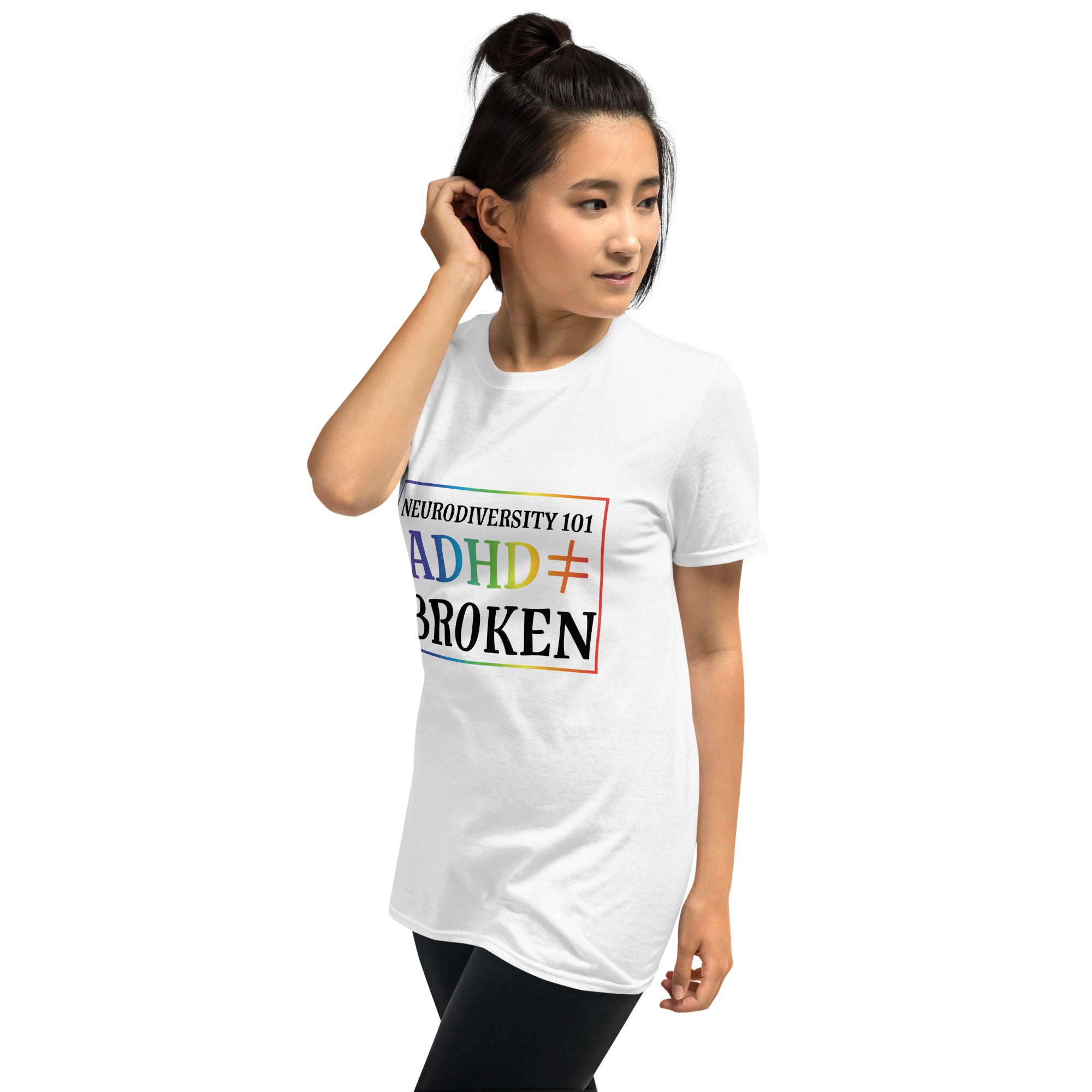 Short Sleeve Unisex T Shirt ADHD Neurodiversity 101