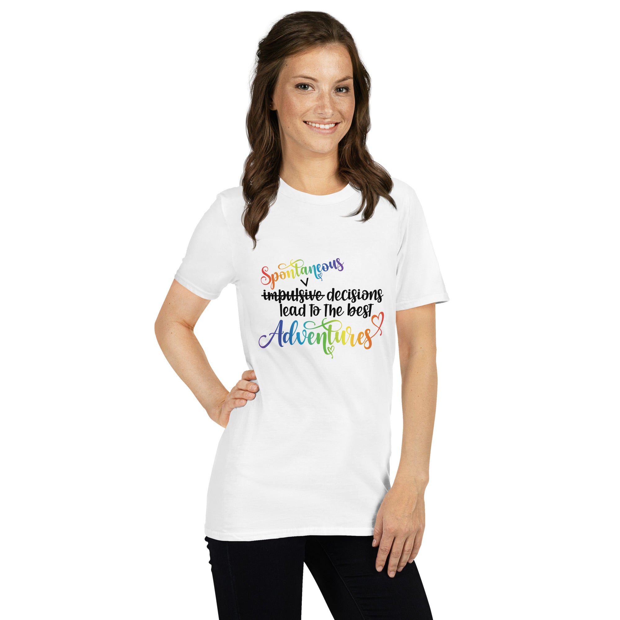 Short Sleeve Unisex T Shirt ADHD Spontaneous Adventures