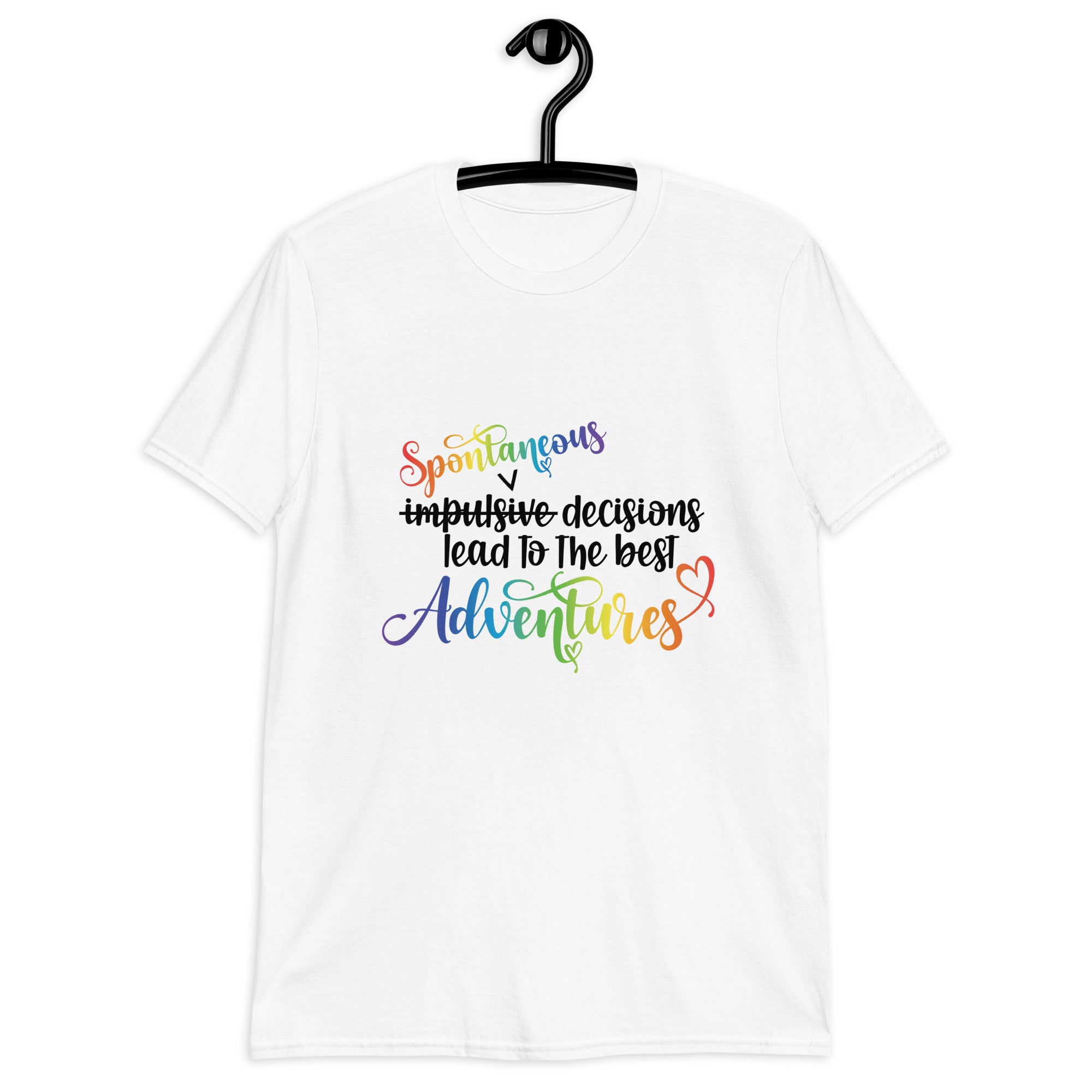 Short Sleeve Unisex T Shirt ADHD Spontaneous Adventures
