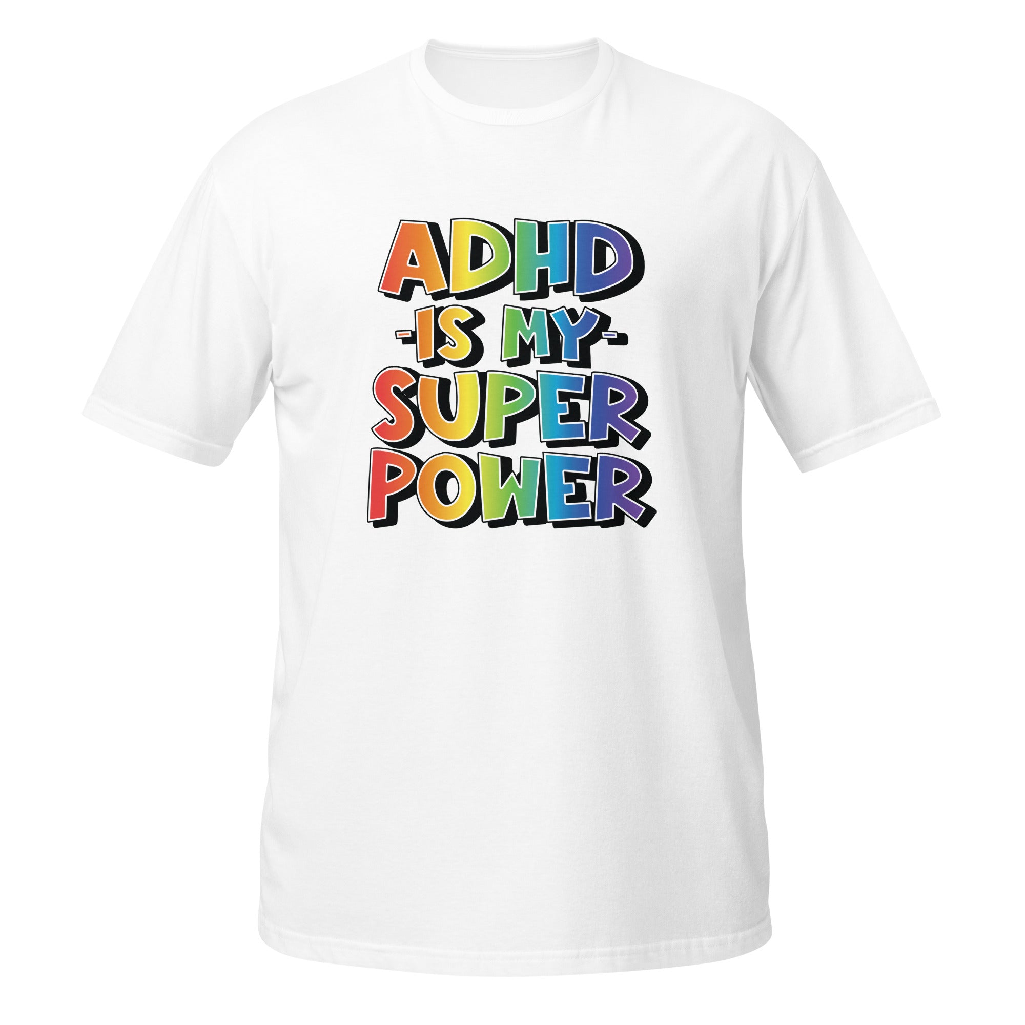 Short Sleeve Unisex T Shirt ADHD SuperPower