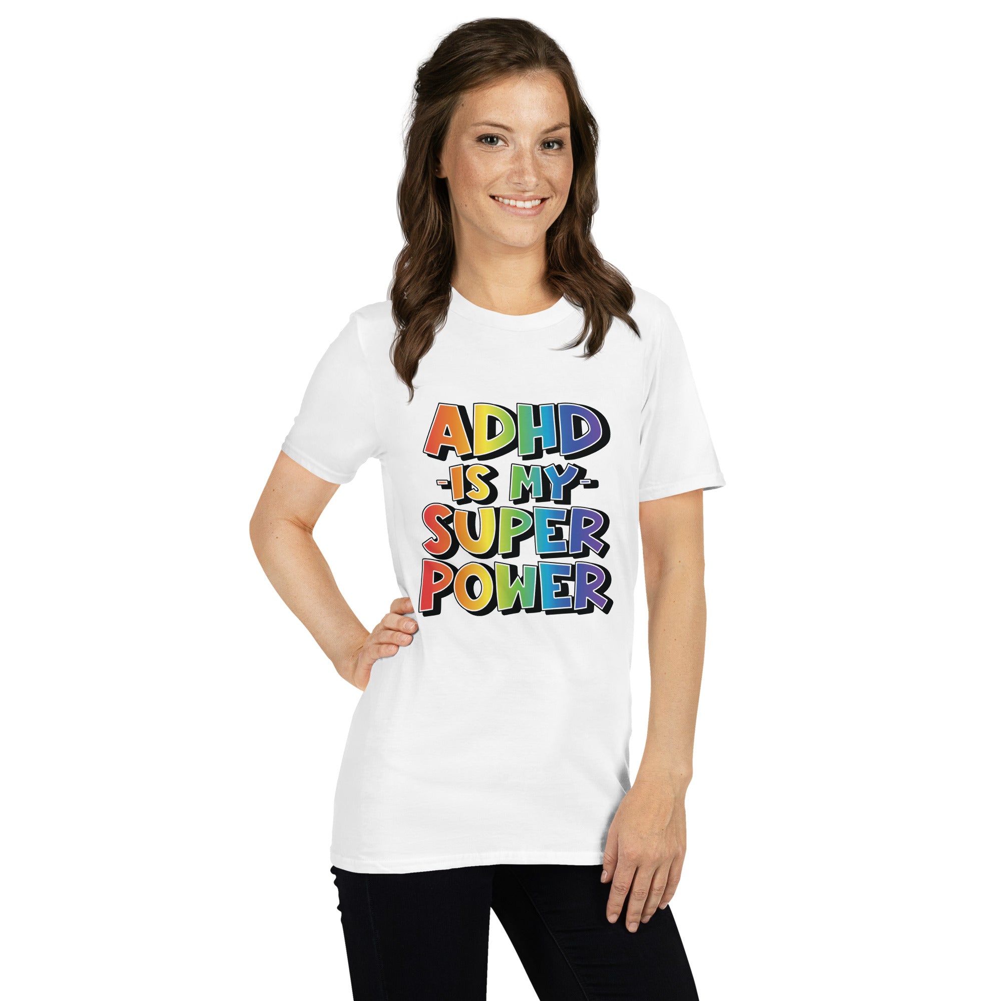 Short Sleeve Unisex T Shirt ADHD SuperPower