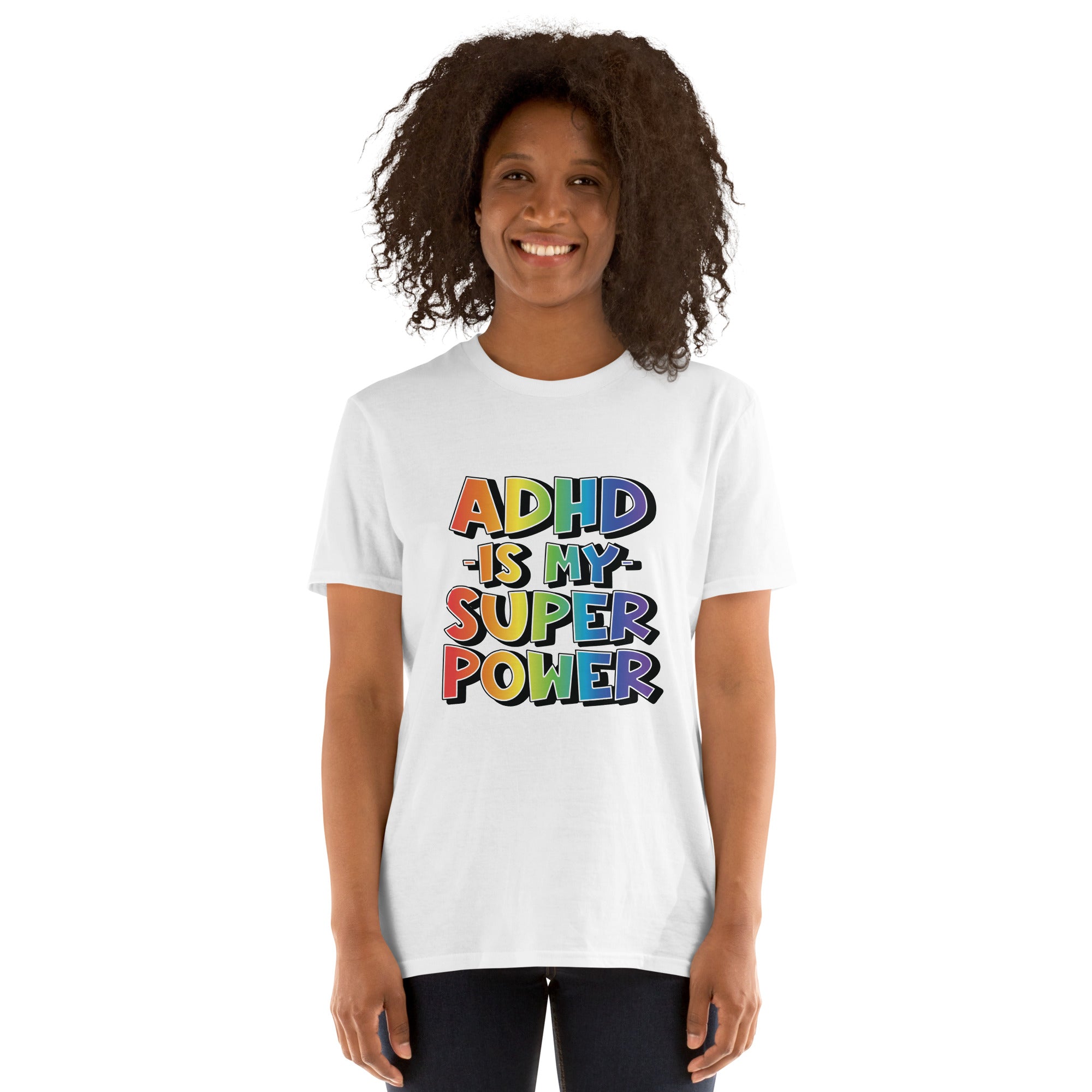 Short Sleeve Unisex T Shirt ADHD SuperPower