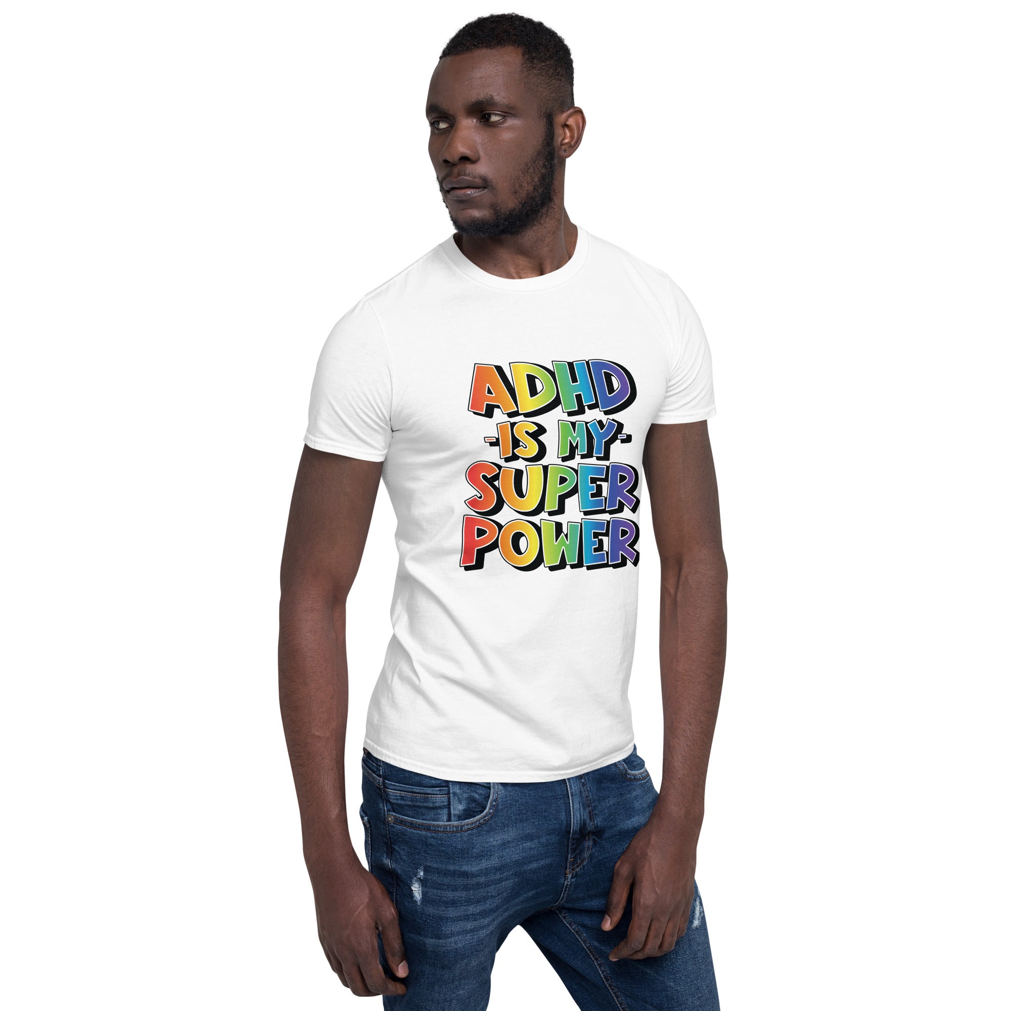 Short Sleeve Unisex T Shirt ADHD SuperPower