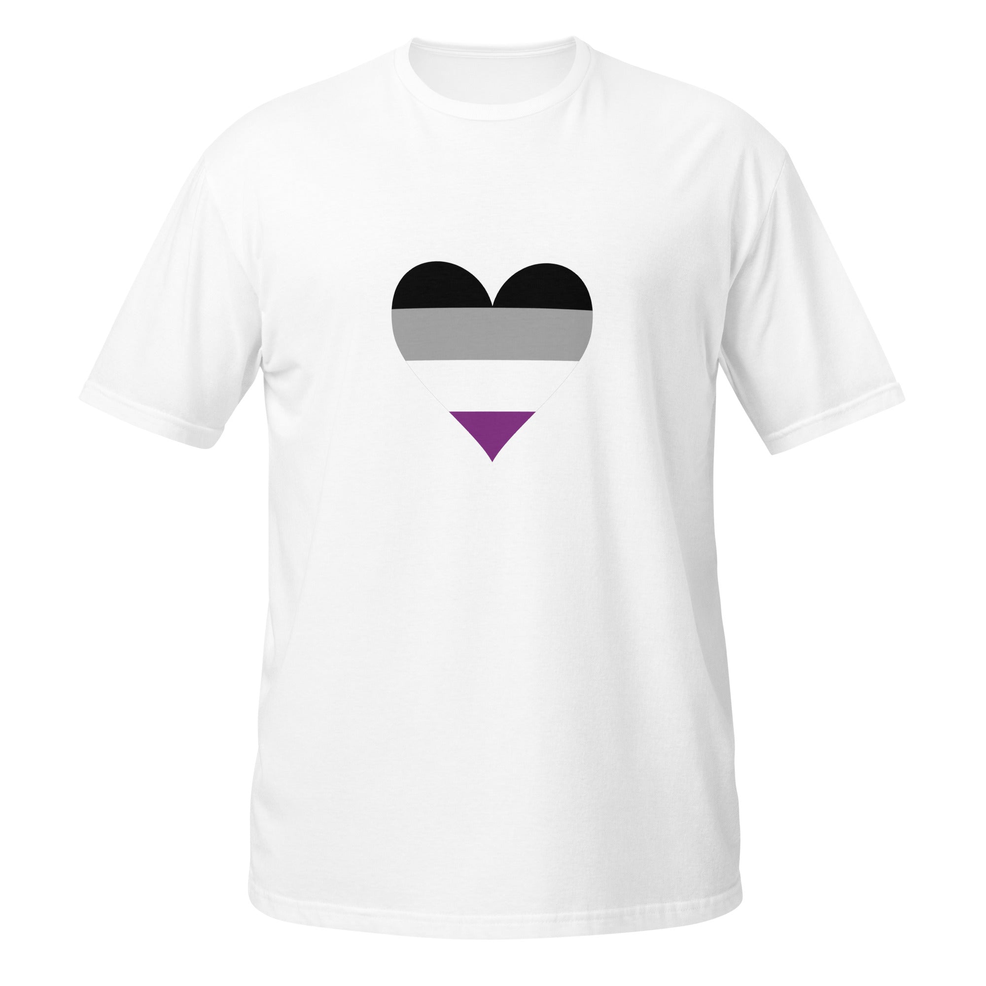 Short Sleeve Unisex T Shirt Asexual Heart