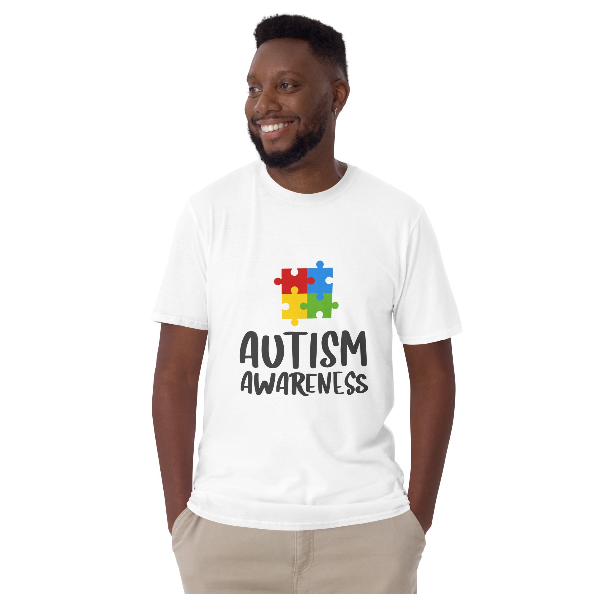 Short Sleeve Unisex T Shirt Autism Awareness