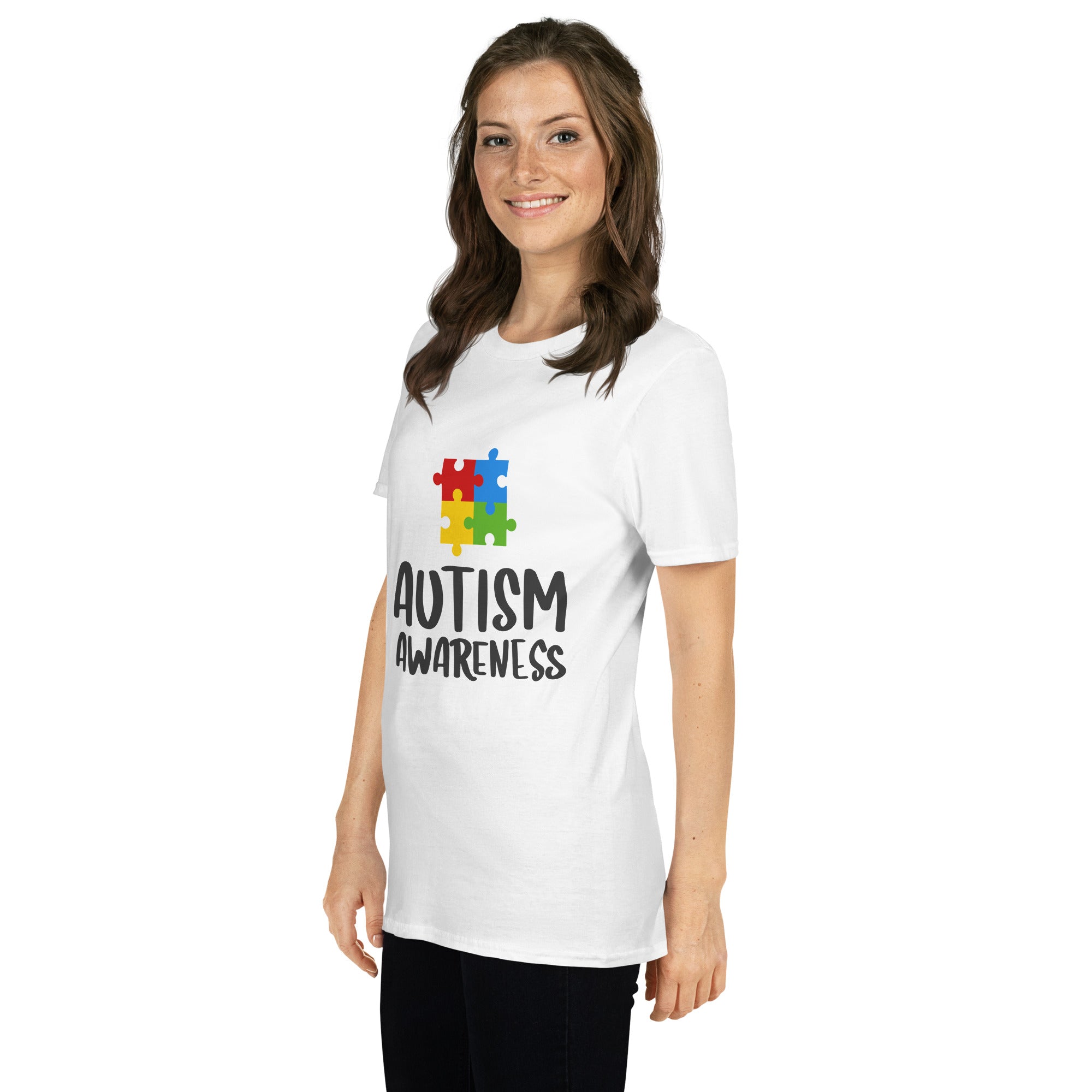 Short Sleeve Unisex T Shirt Autism Awareness