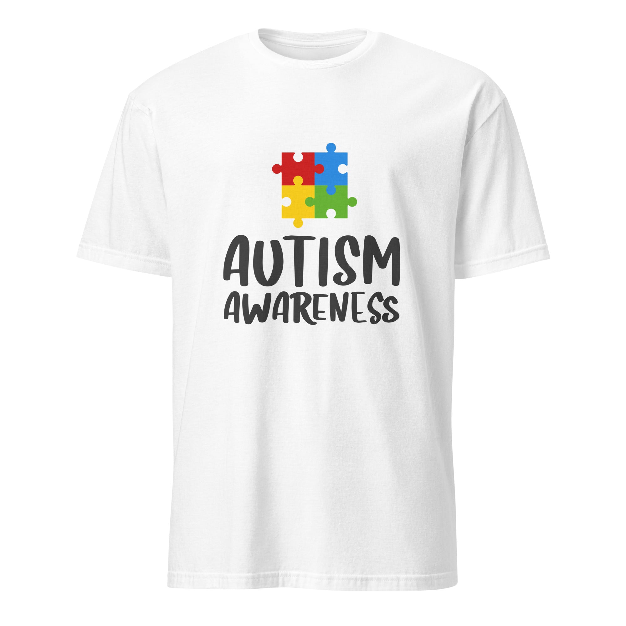 Short Sleeve Unisex T Shirt Autism Awareness