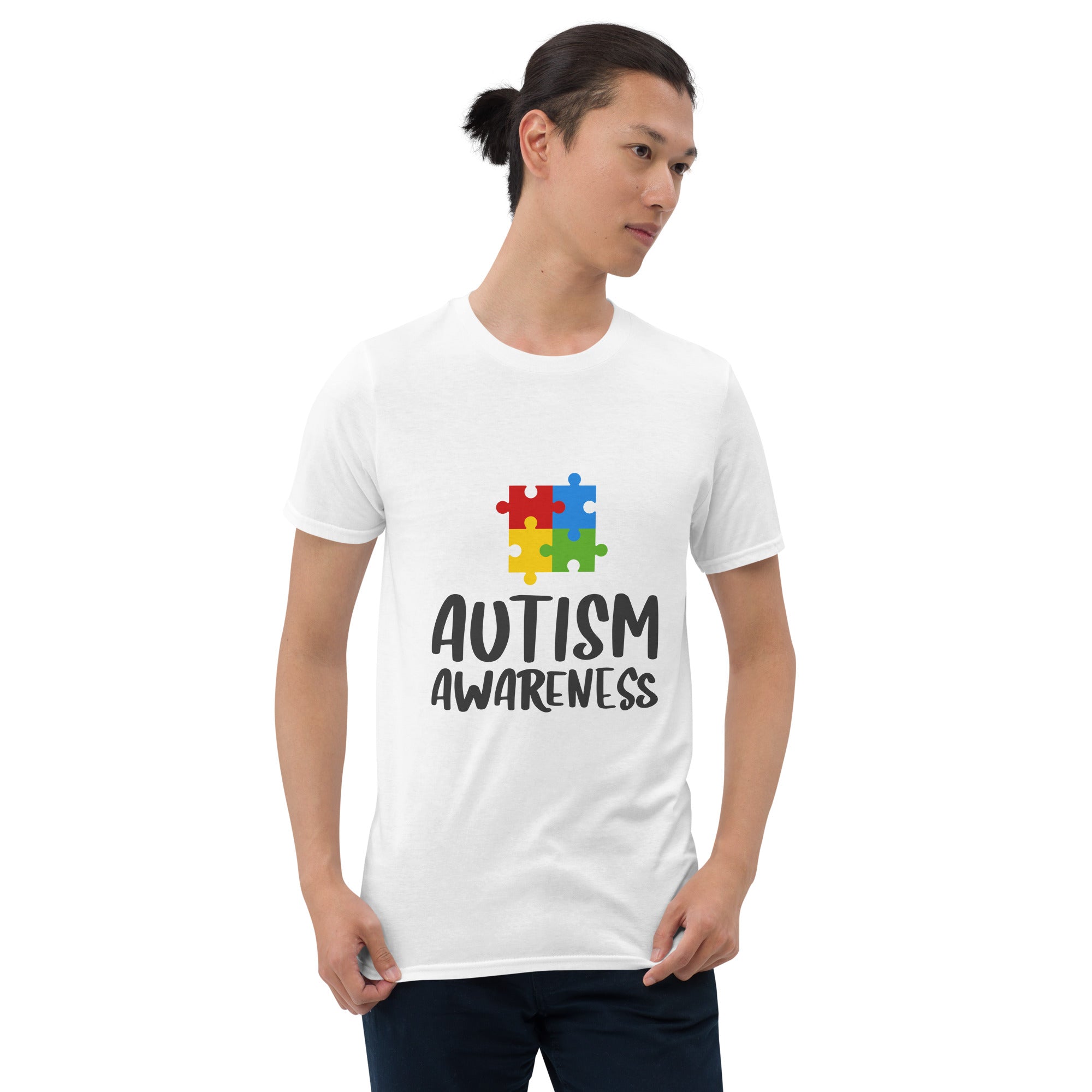 Short Sleeve Unisex T Shirt Autism Awareness