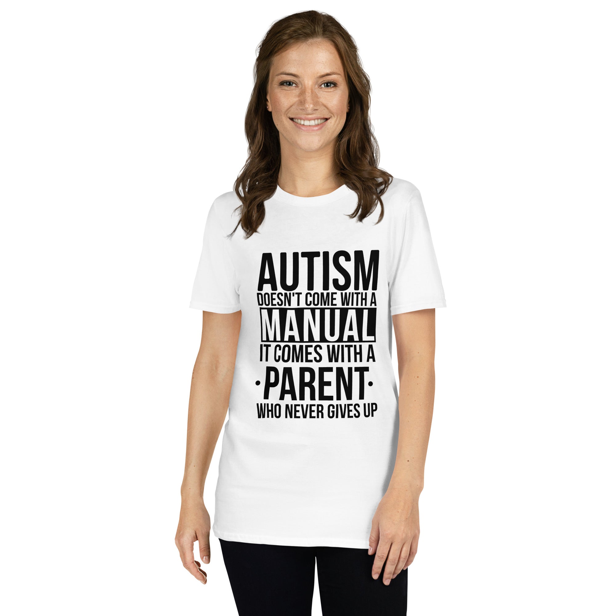 Short Sleeve Unisex T Shirt Autism doesn't come with a manual