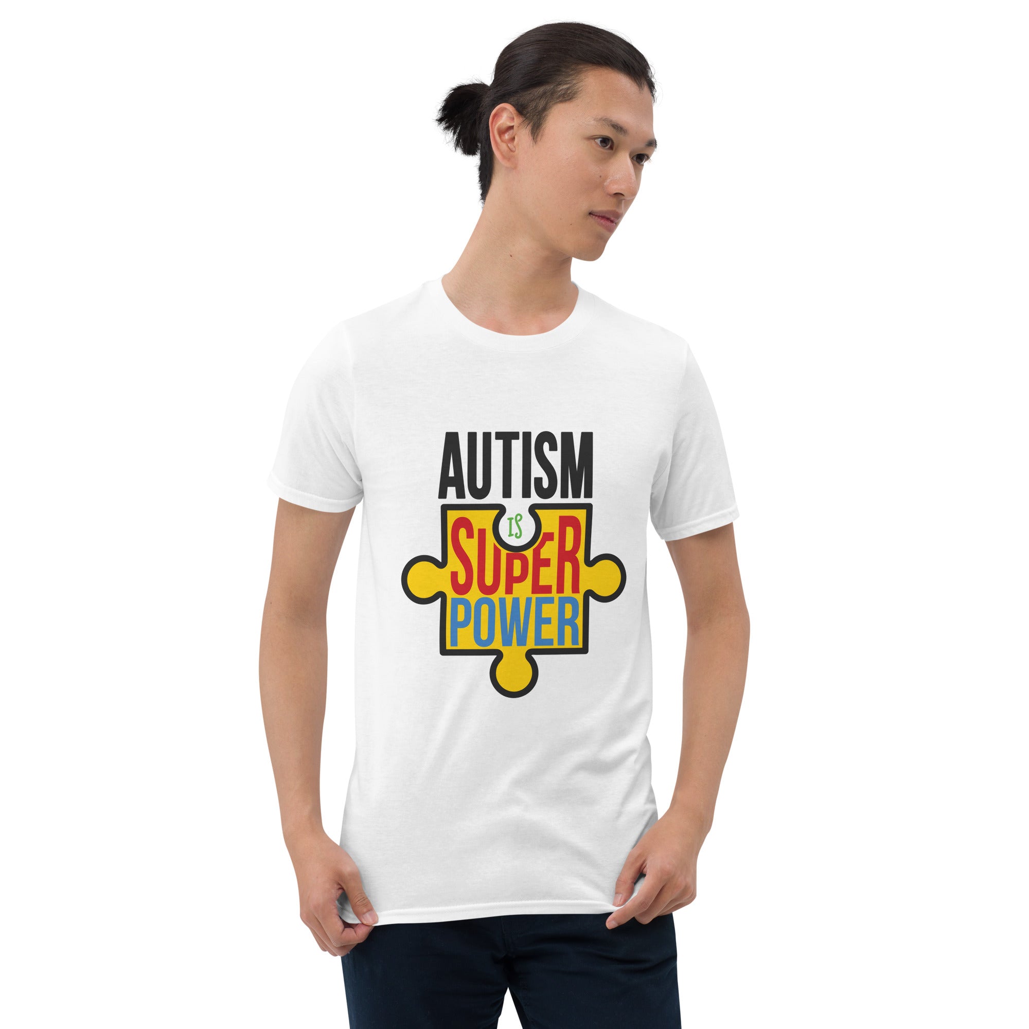 Short Sleeve Unisex T Shirt Autism is my superpower