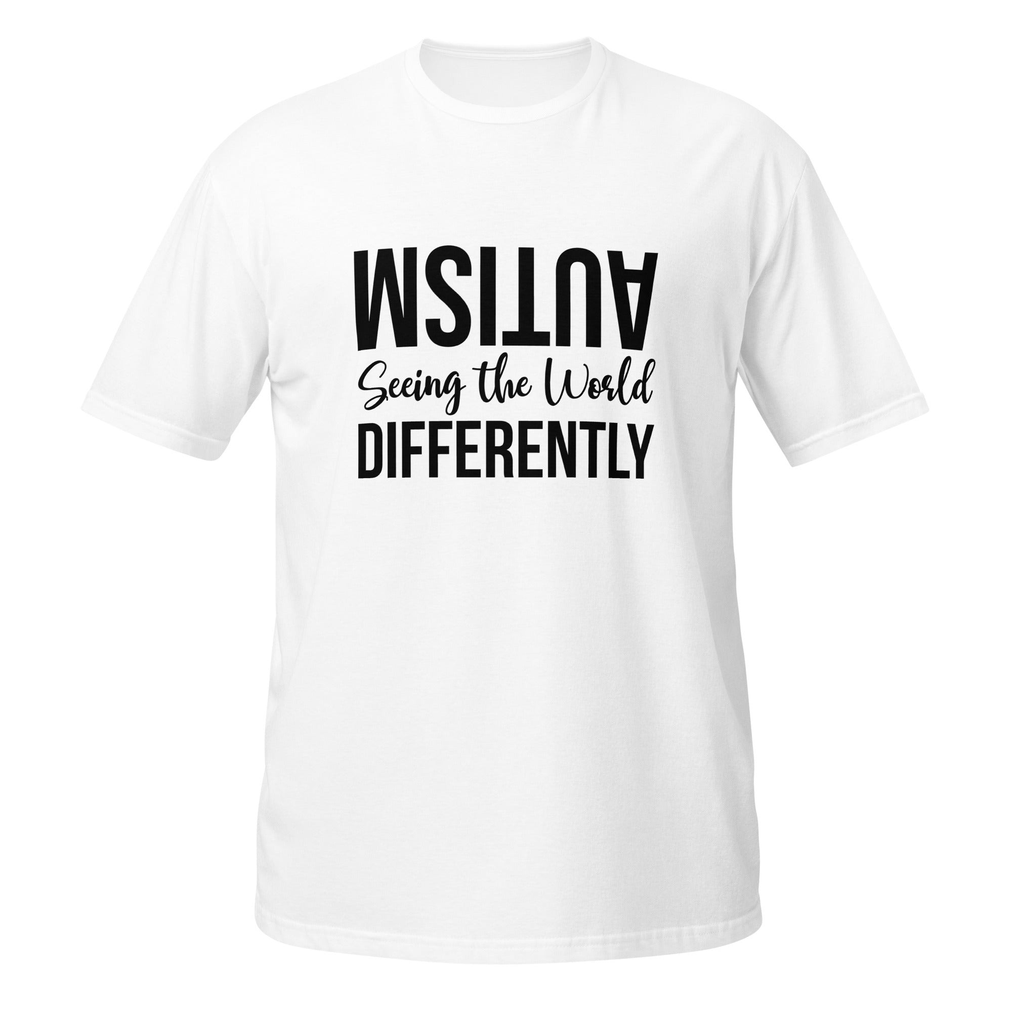 Short Sleeve Unisex T Shirt Autism Seeing the World Differently