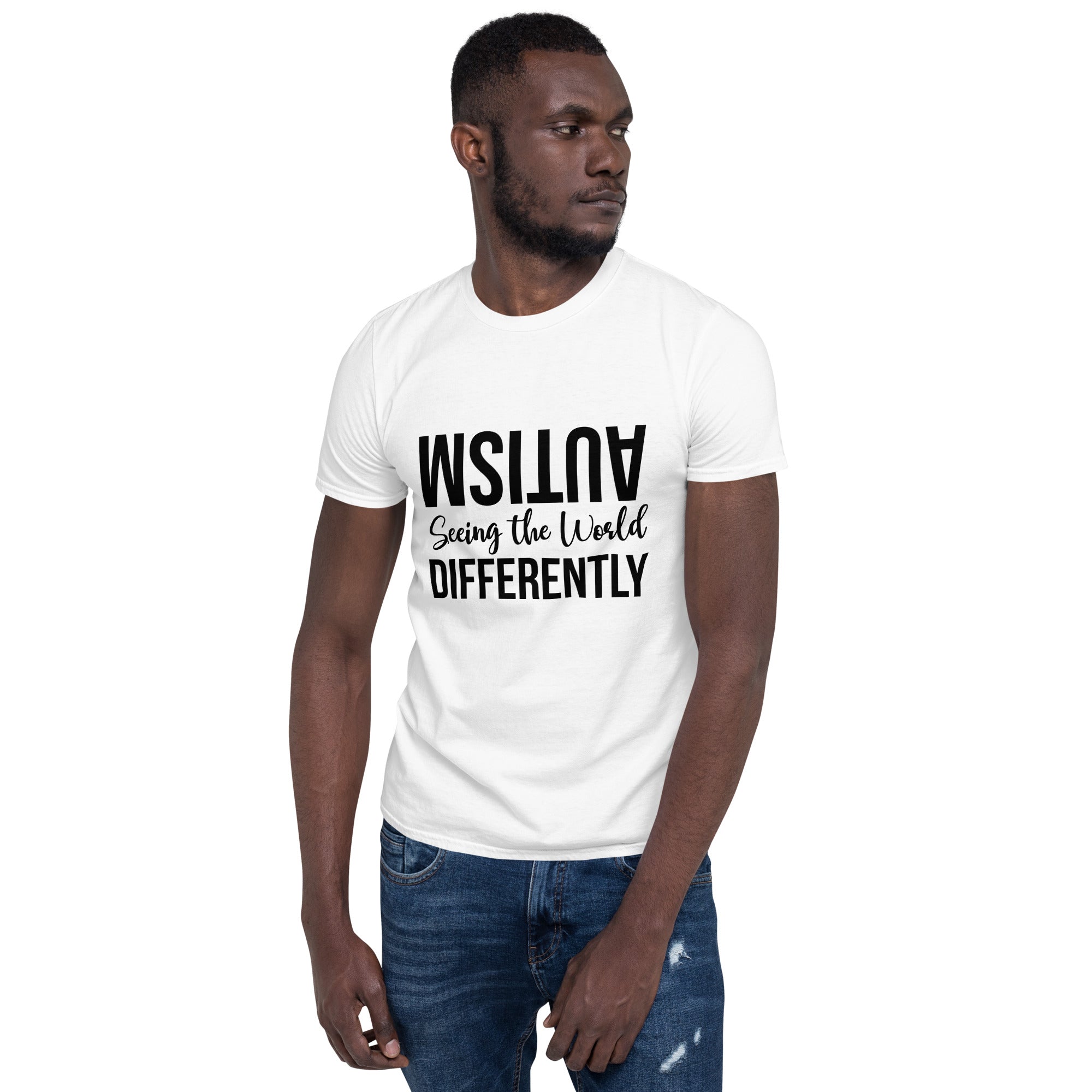 Short Sleeve Unisex T Shirt Autism Seeing the World Differently