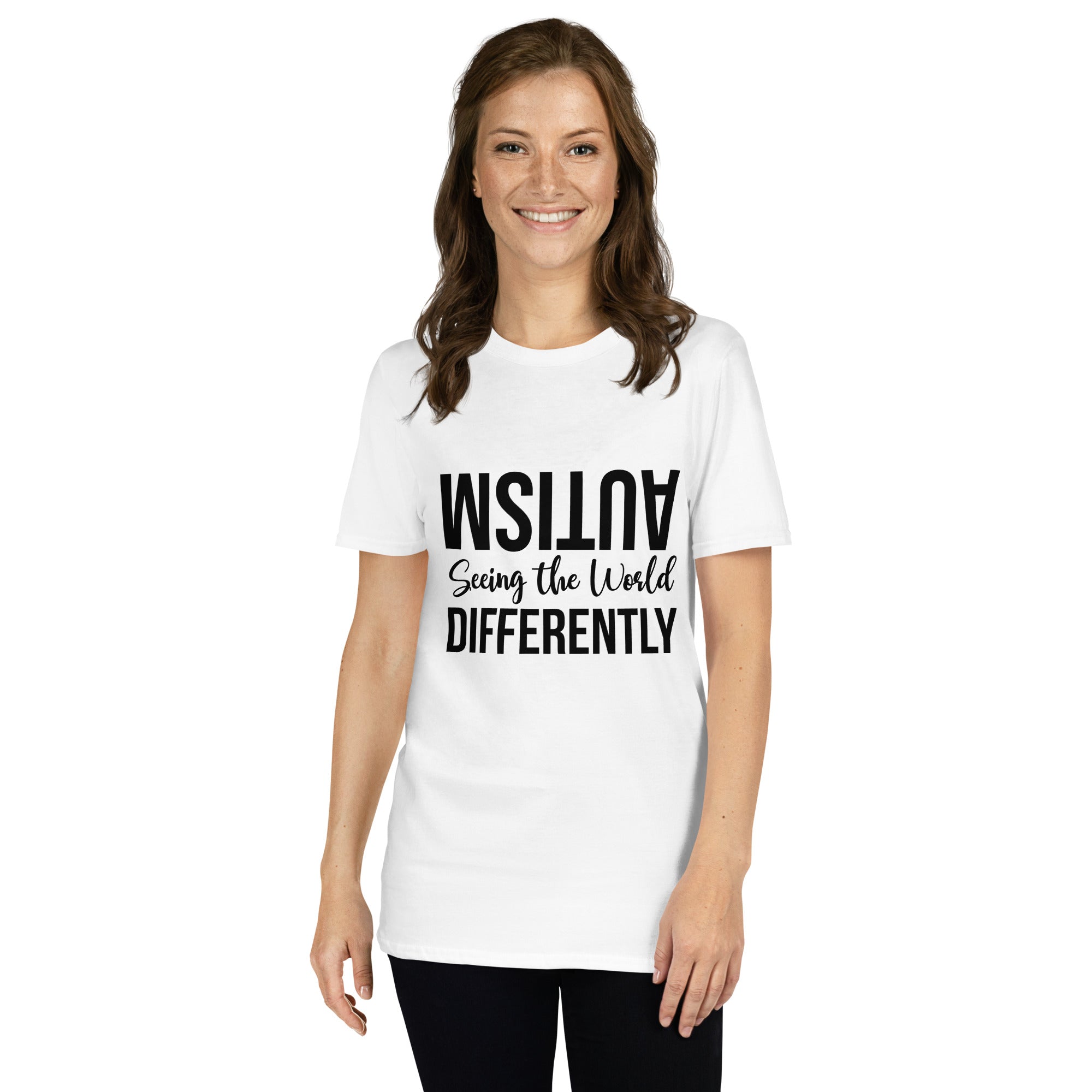 Short Sleeve Unisex T Shirt Autism Seeing the World Differently