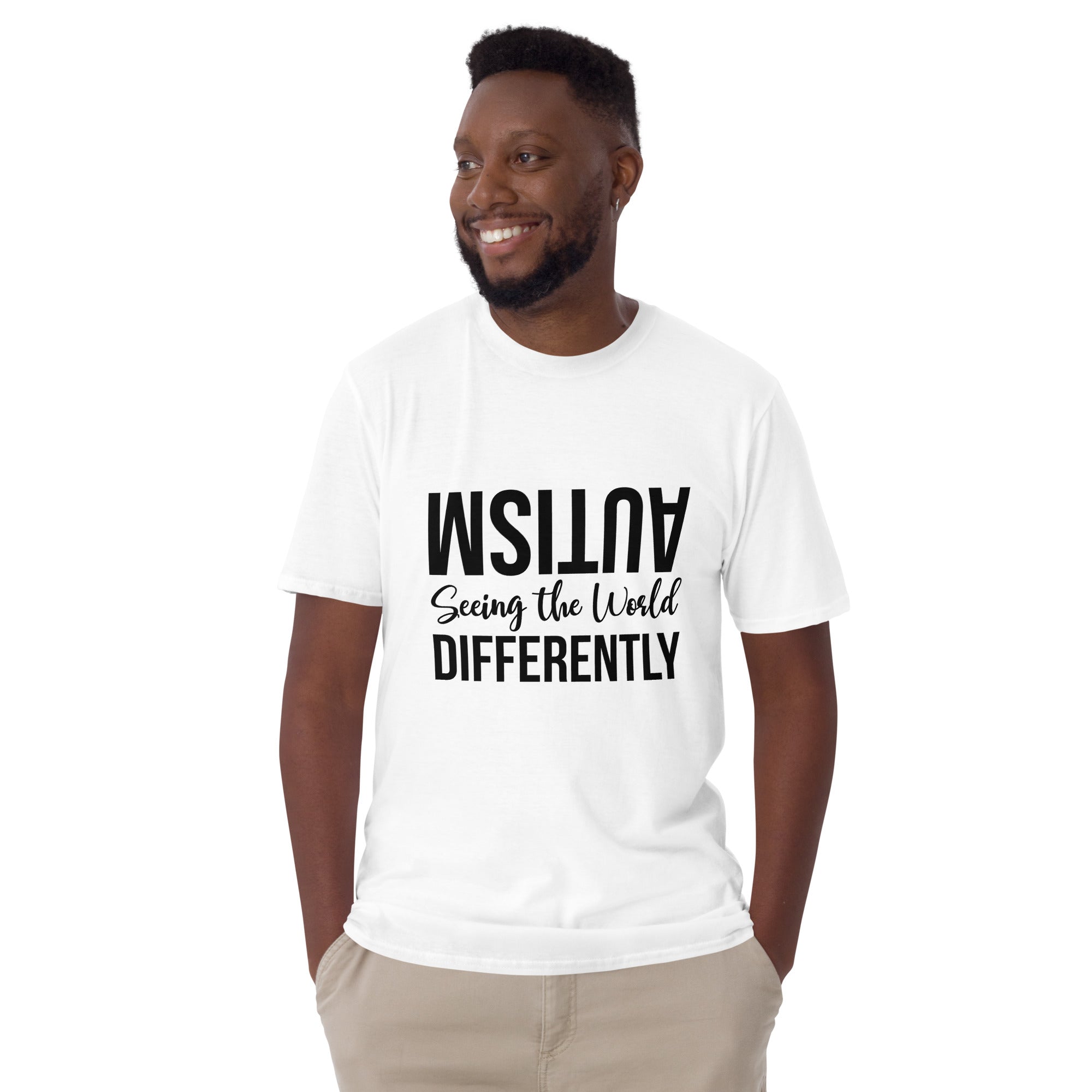 Short Sleeve Unisex T Shirt Autism Seeing the World Differently