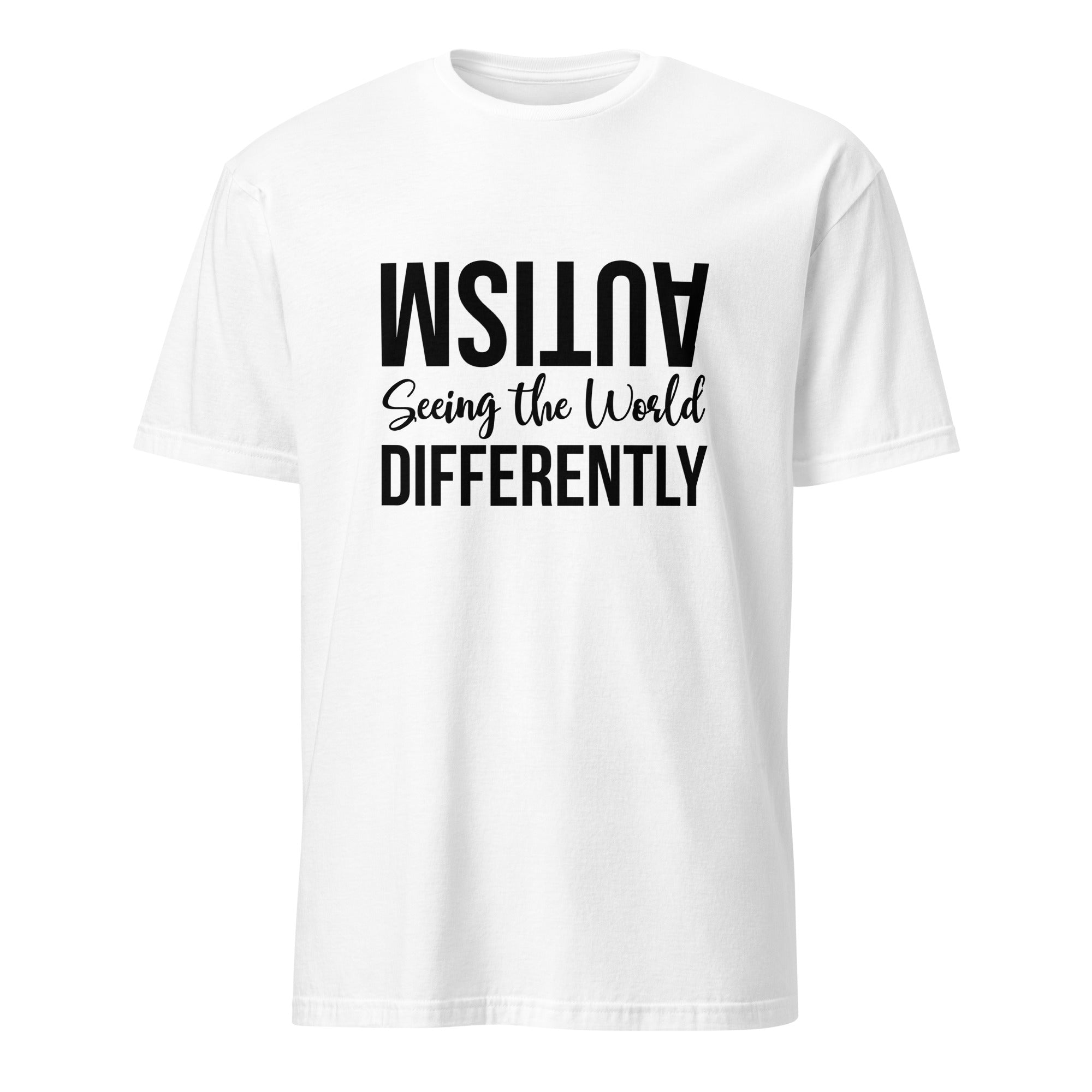 Short Sleeve Unisex T Shirt Autism Seeing the World Differently