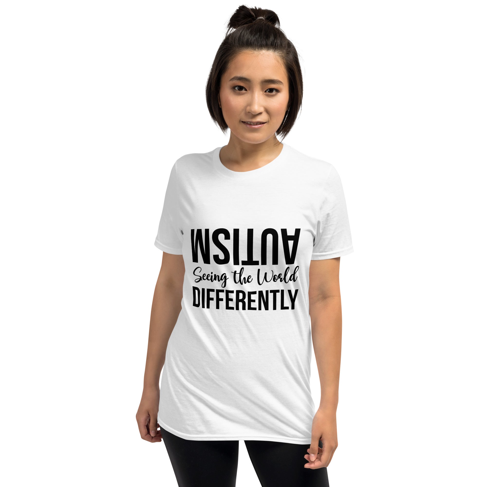 Short Sleeve Unisex T Shirt Autism Seeing the World Differently