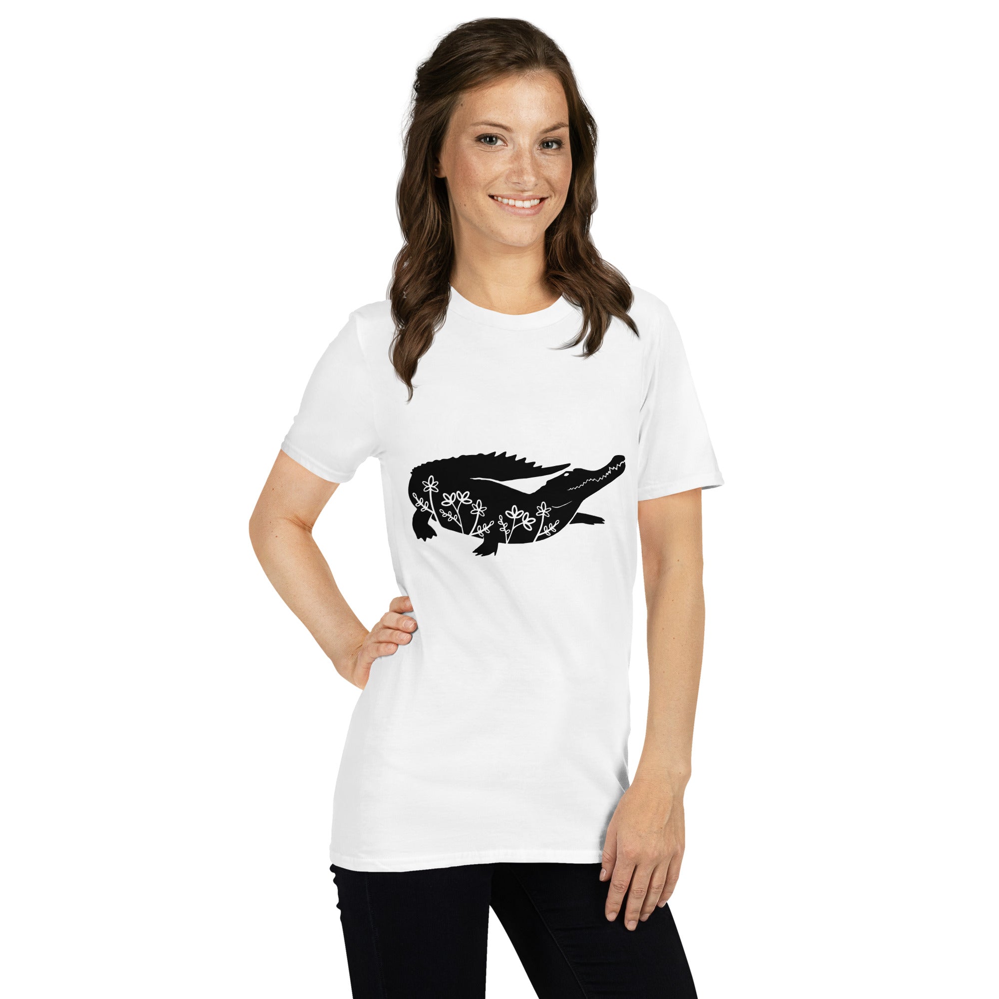 Short Sleeve Unisex T Shirt Crocodile