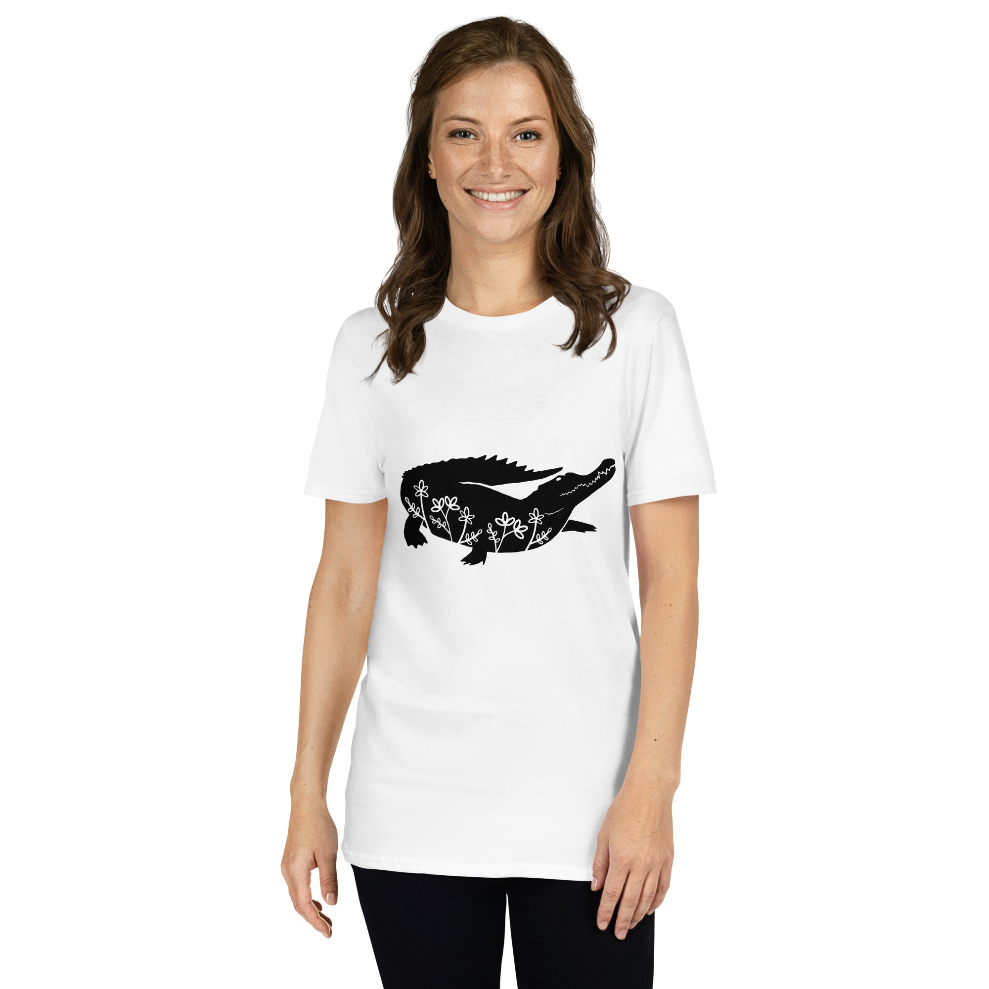 Short Sleeve Unisex T Shirt Crocodile