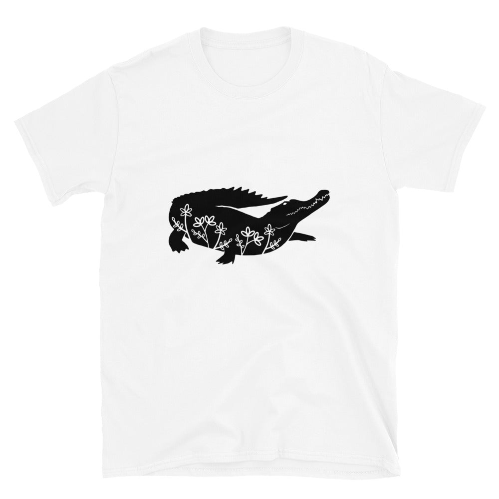 Short Sleeve Unisex T Shirt Crocodile