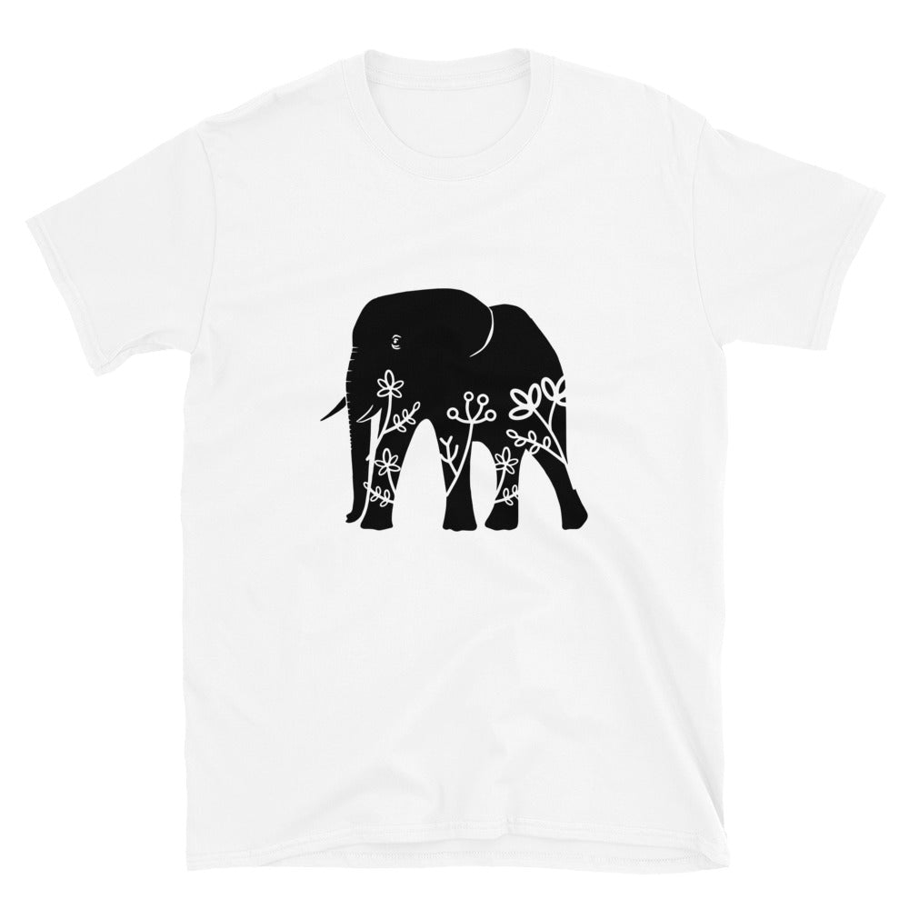 Short Sleeve Unisex T Shirt Elephant
