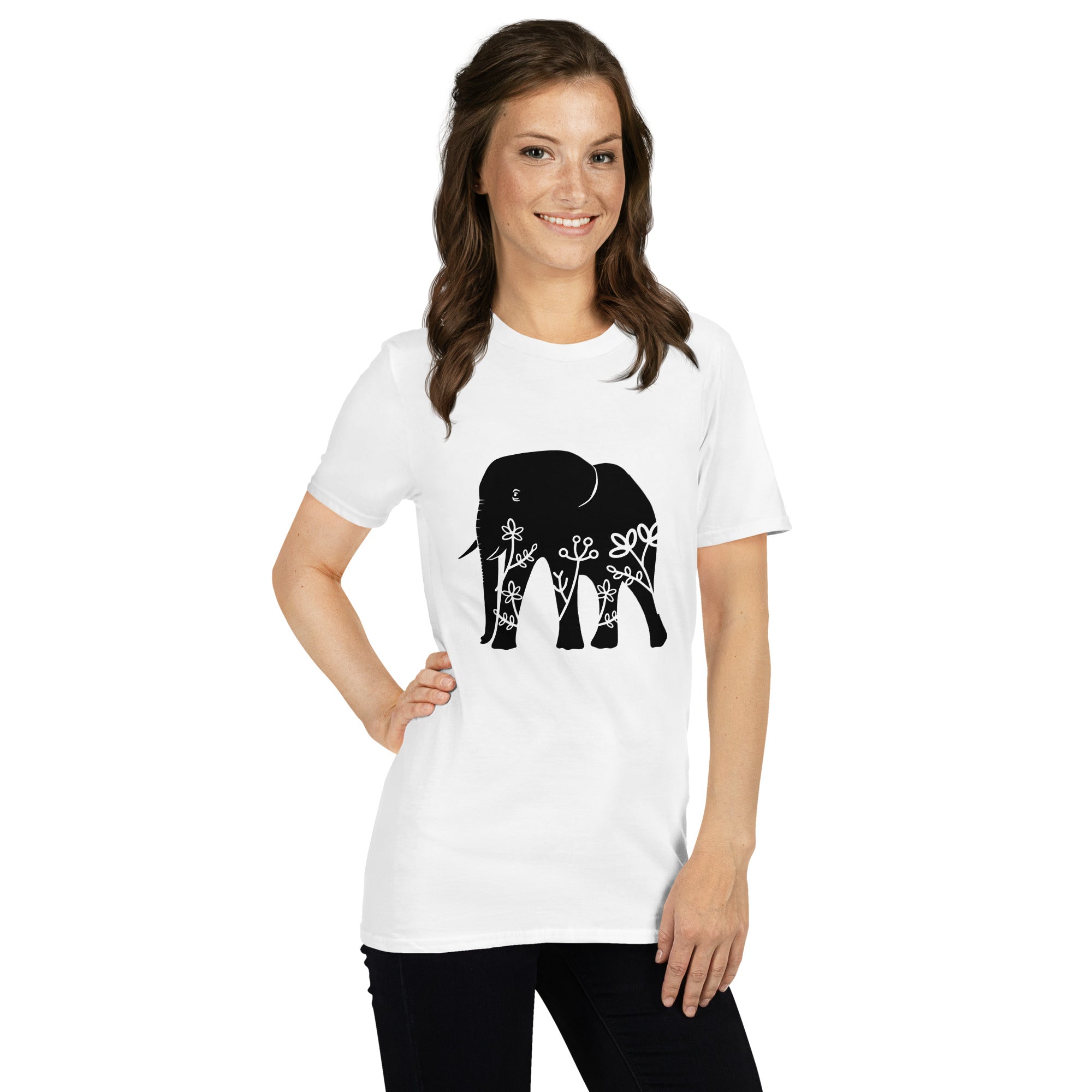 Short Sleeve Unisex T Shirt Elephant
