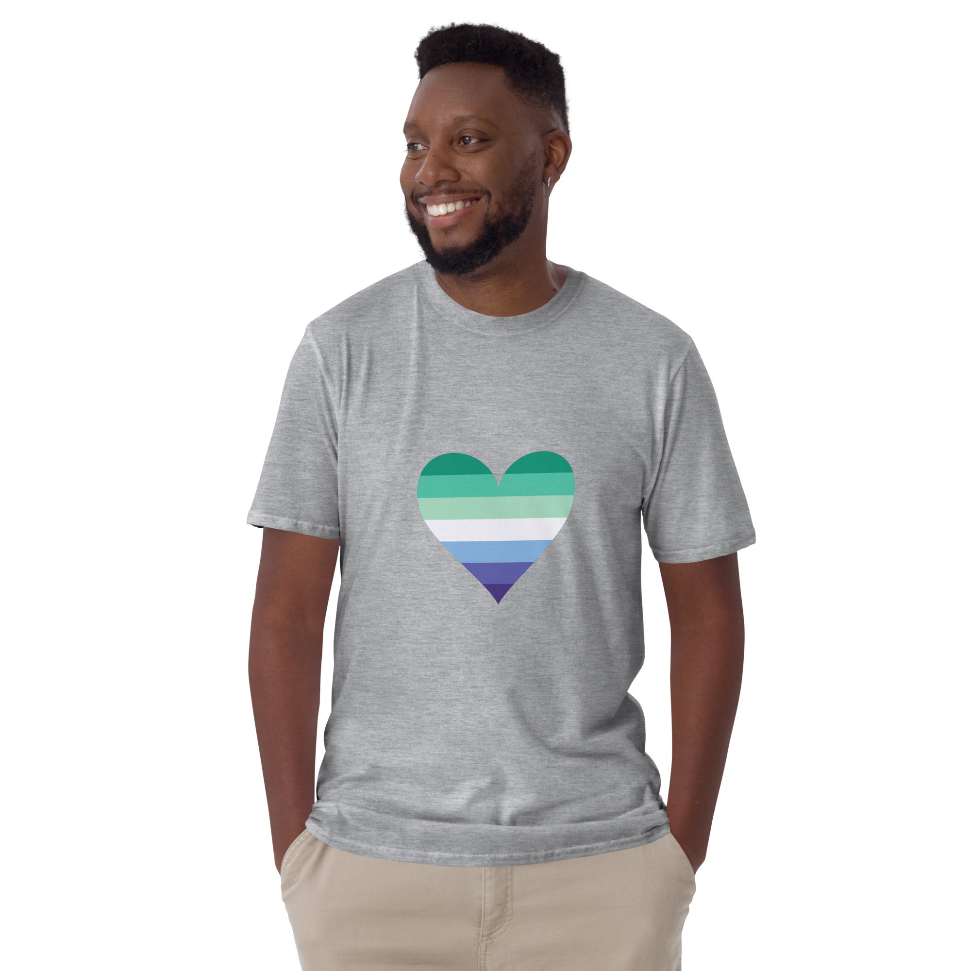 Short Sleeve Unisex T Shirt Gaymen Heart