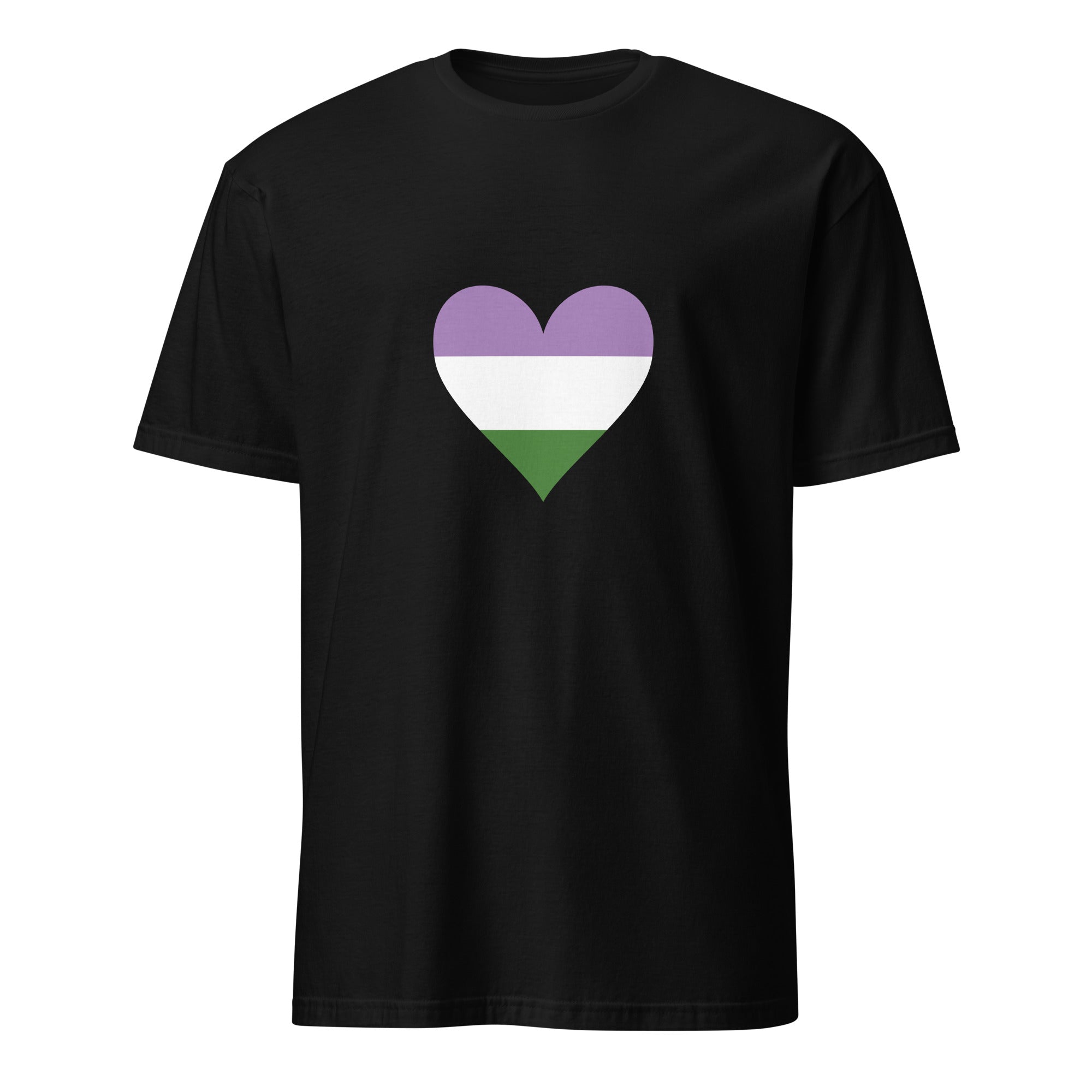 Short Sleeve Unisex T Shirt Genderqueer Heart