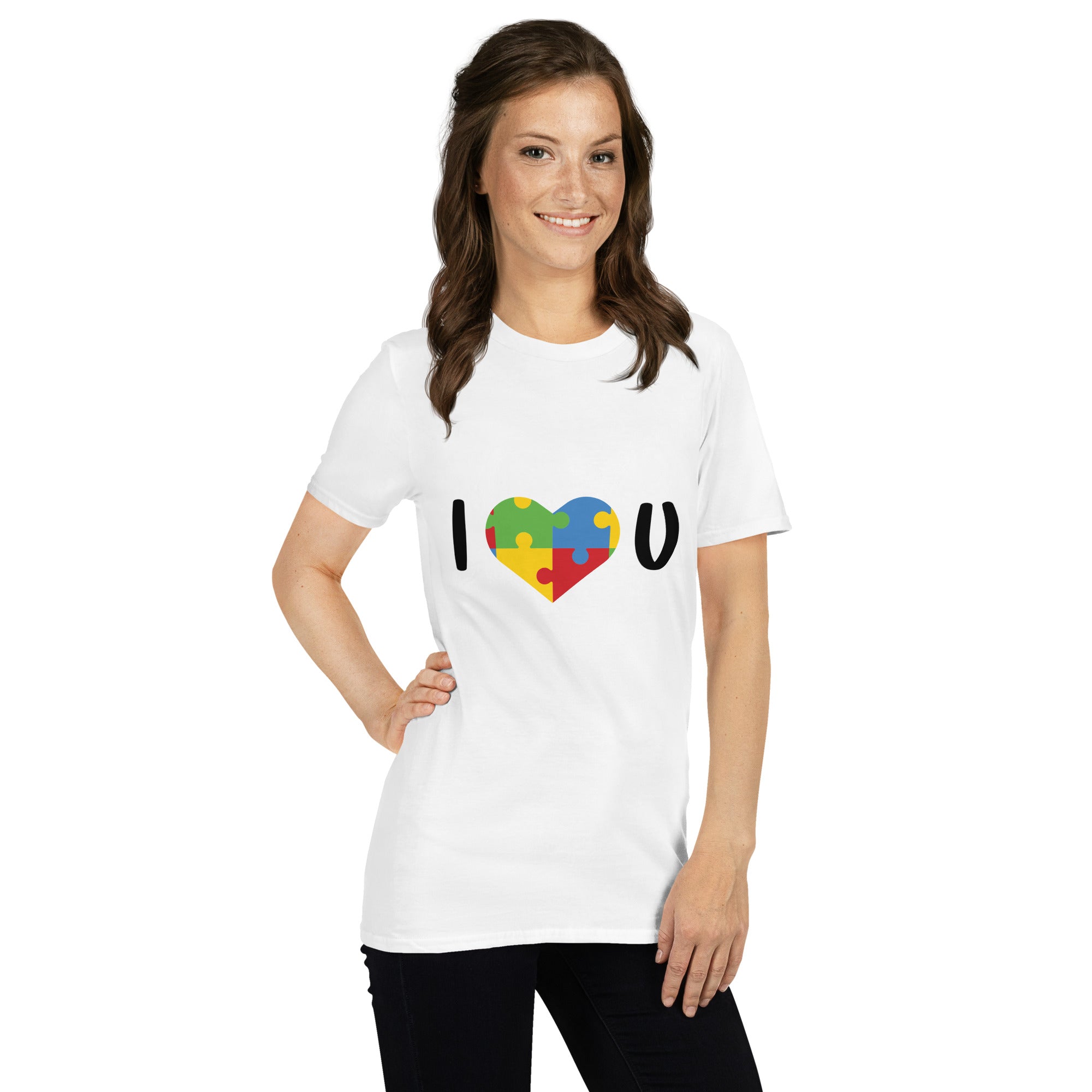 Short Sleeve Unisex T Shirt I Love U