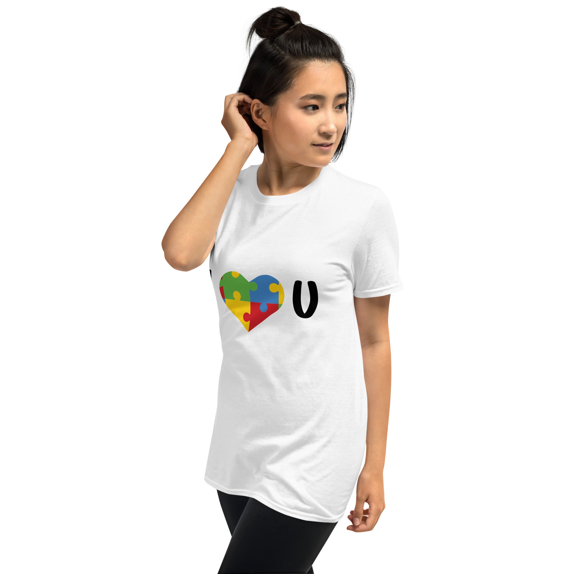 Short Sleeve Unisex T Shirt I Love U