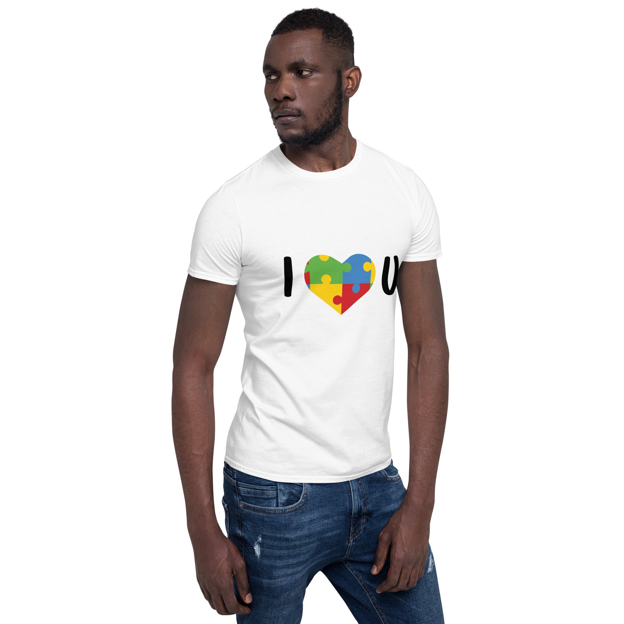 Short Sleeve Unisex T Shirt I Love U