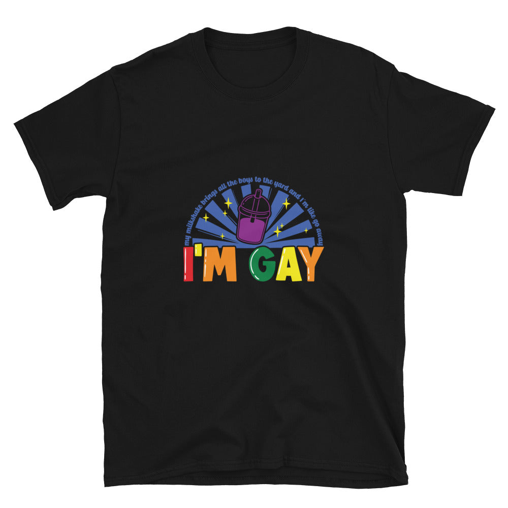 Short Sleeve Unisex T Shirt I'm Gay