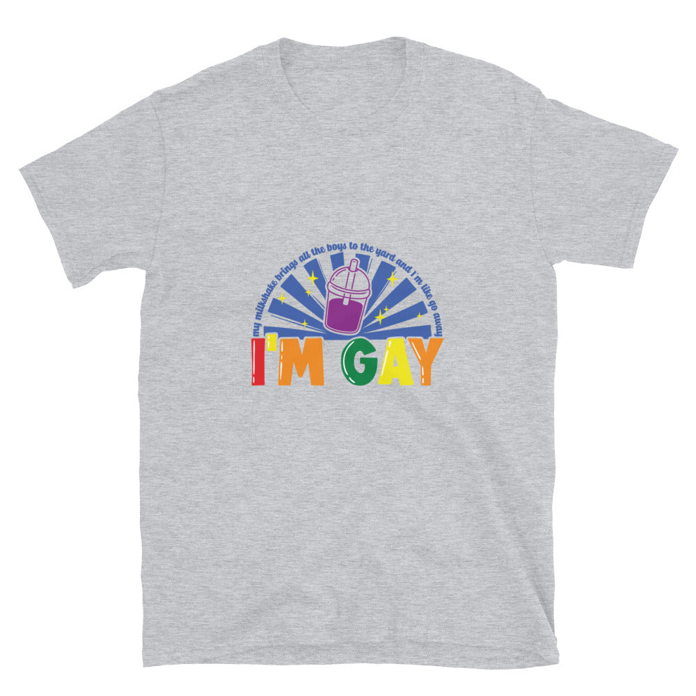 Short Sleeve Unisex T Shirt I'm Gay