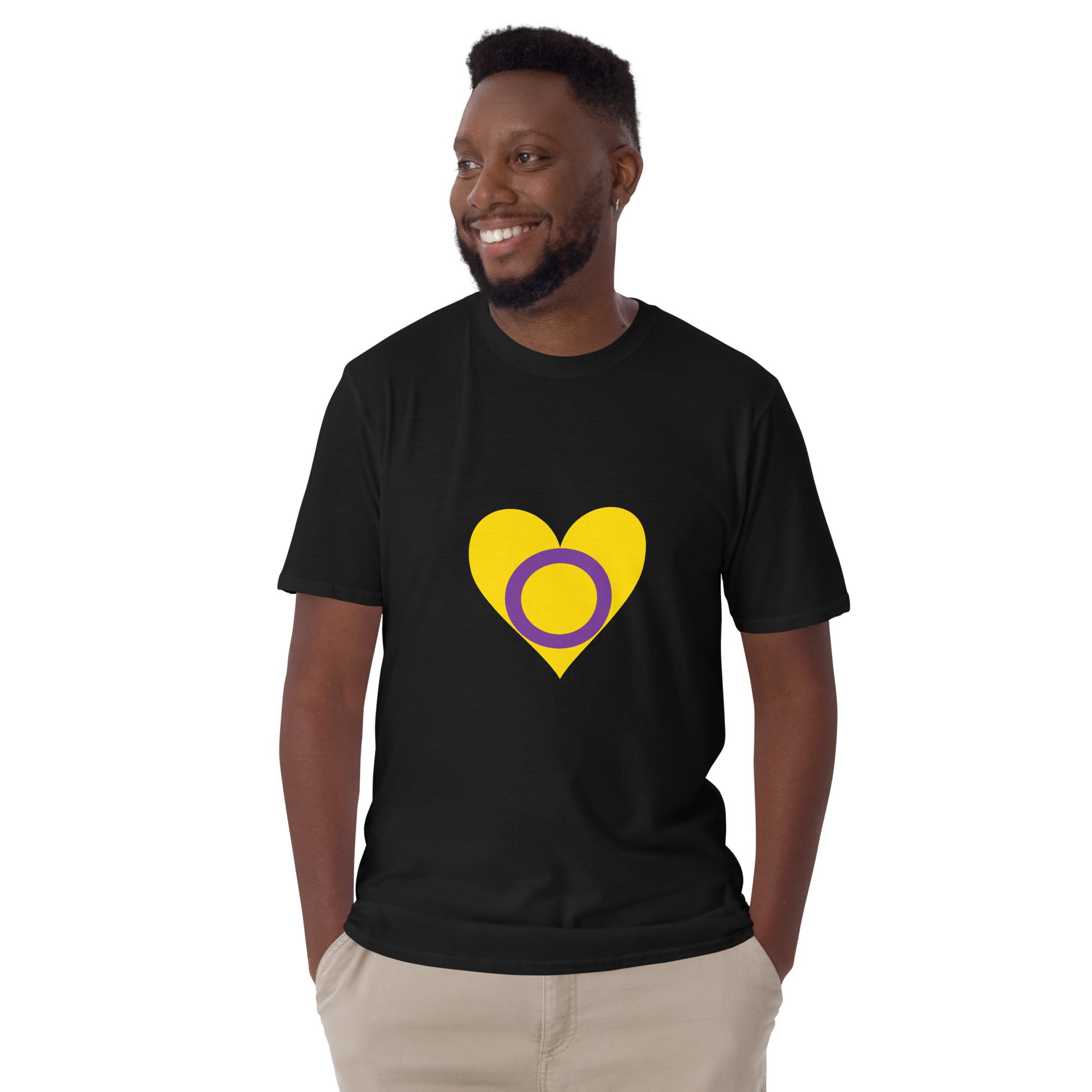 Short Sleeve Unisex T Shirt Intersex Heart