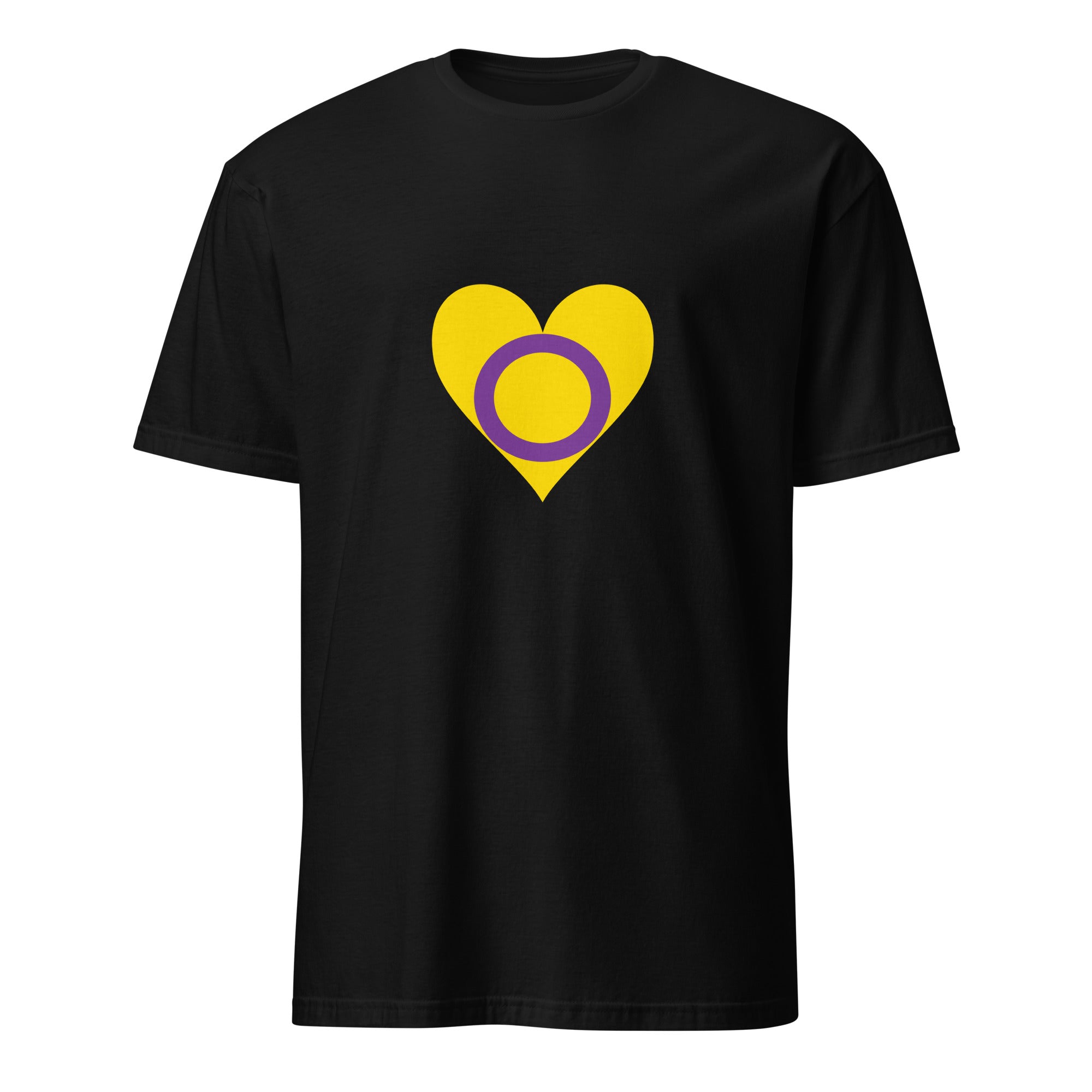 Short Sleeve Unisex T Shirt Intersex Heart